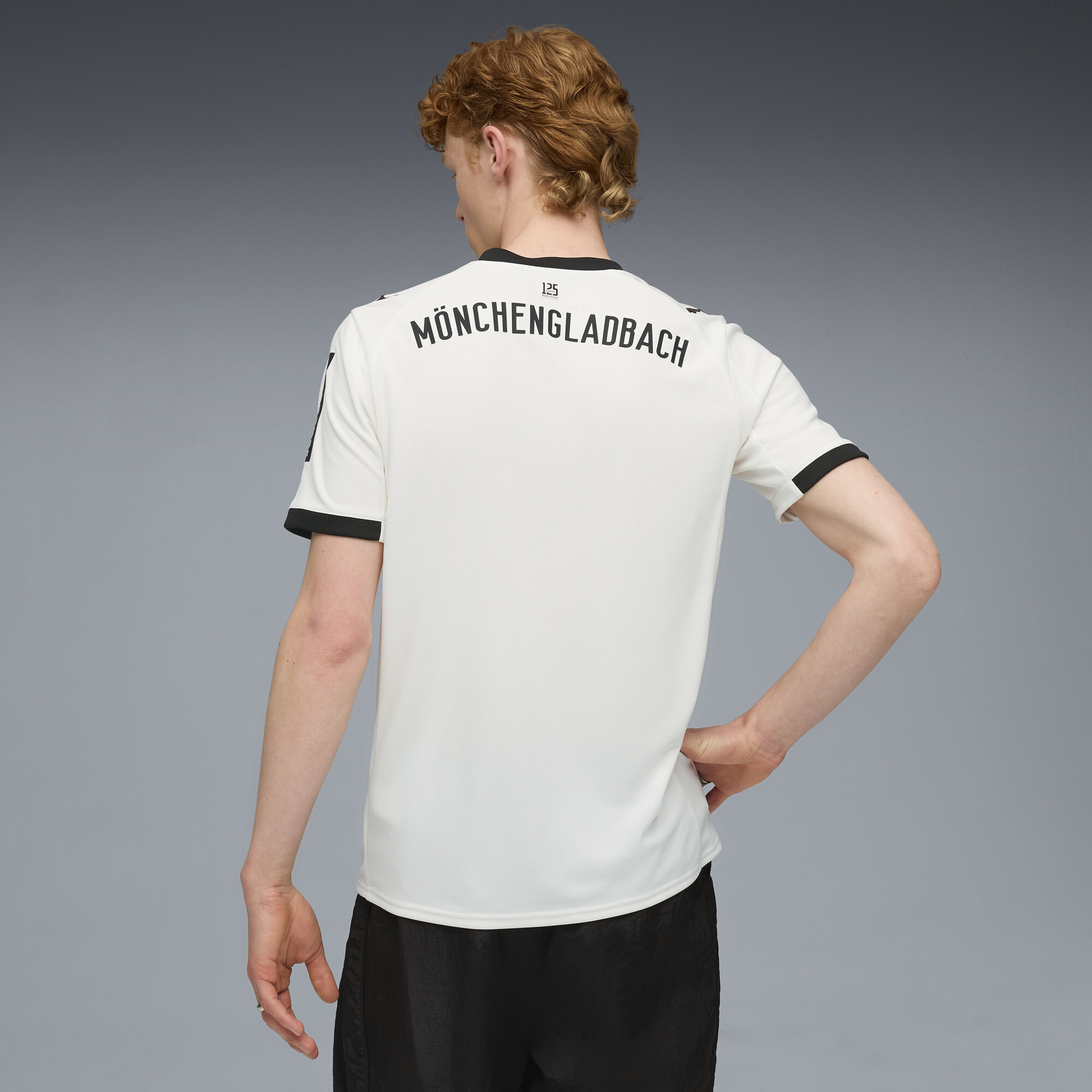 PUMA Borussia MÃ¶nchengladbach 25/26 thuisshirt voor Heren, Zwart/Wit, Maat XL thumbnail 3
