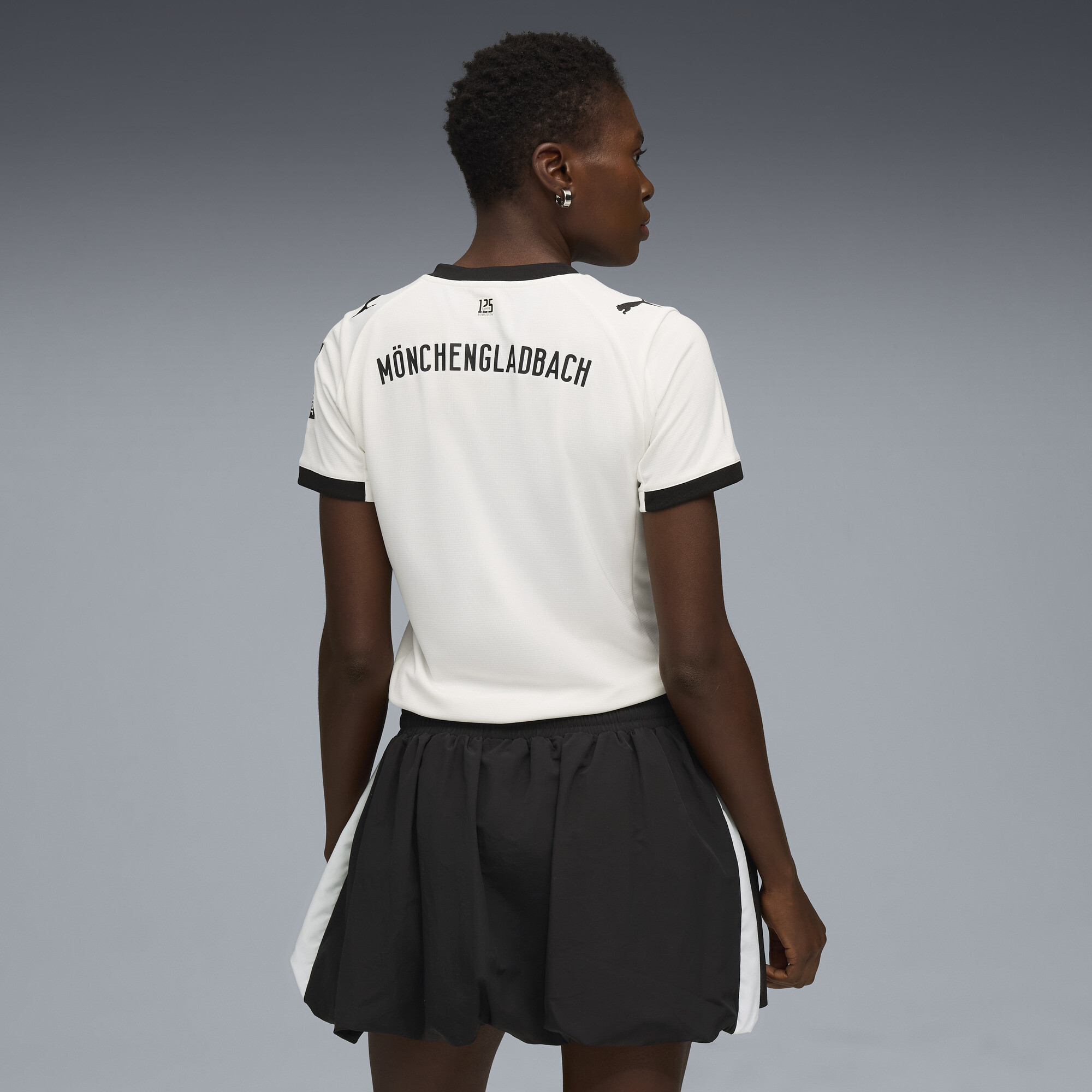 PUMA Borussia MÃ¶nchengladbach 25/26 thuisshirt voor Dames, Zwart/Wit, Maat XL thumbnail 3