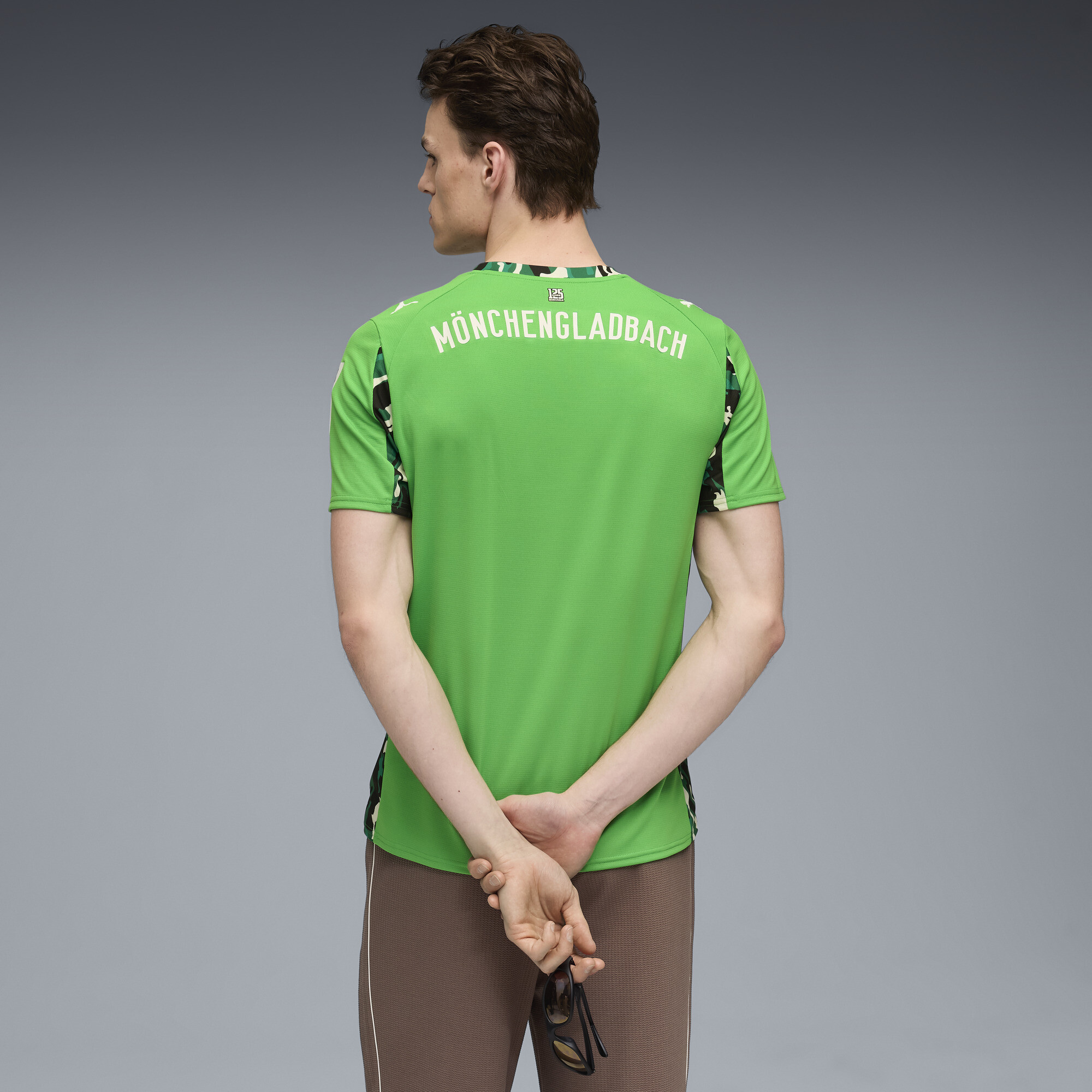 PUMA Borussia MÃ¶nchengladbach 25/26 uitshirt voor Heren, Groen/Wit, Maat XXL thumbnail 3