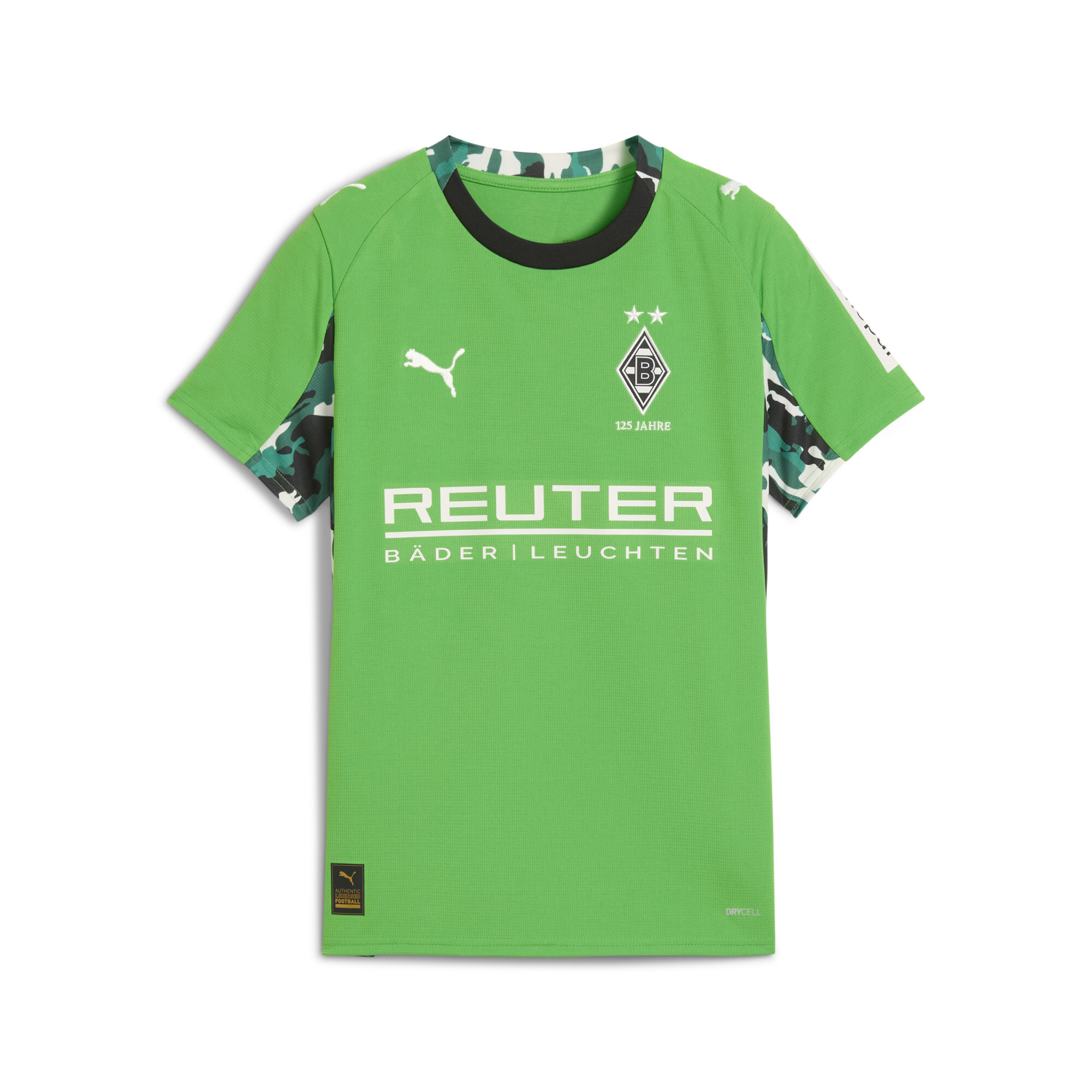 PUMA Borussia MÃ¶nchengladbach 25/26 uitshirt, Groen/Wit, Maat 13-14Y thumbnail 3