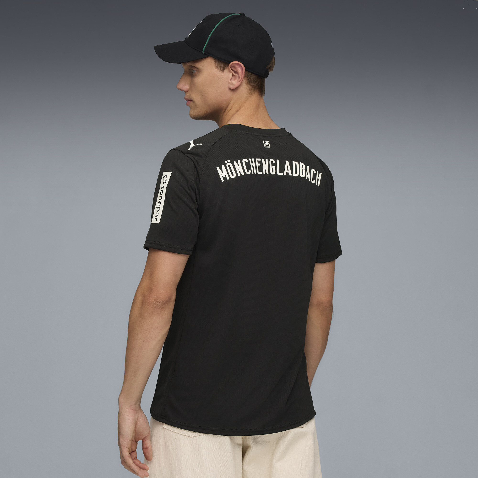 PUMA Borussia MÃ¶nchengladbach 25/26 derde voetbalshirt voor Heren, Zwart/Wit, Maat 3XL thumbnail 3