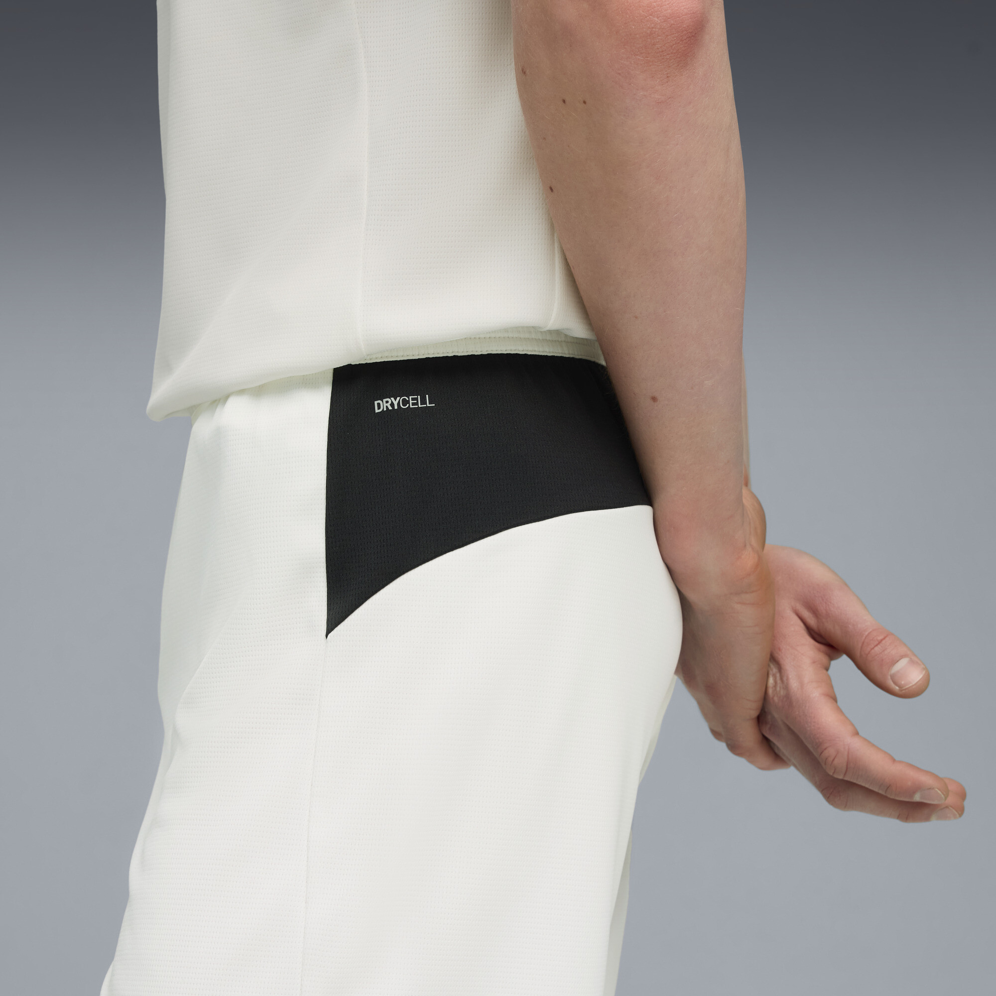 PUMA Borussia MÃ¶nchengladbach 25/26 short voor Heren, Zwart/Wit, Maat L thumbnail 2