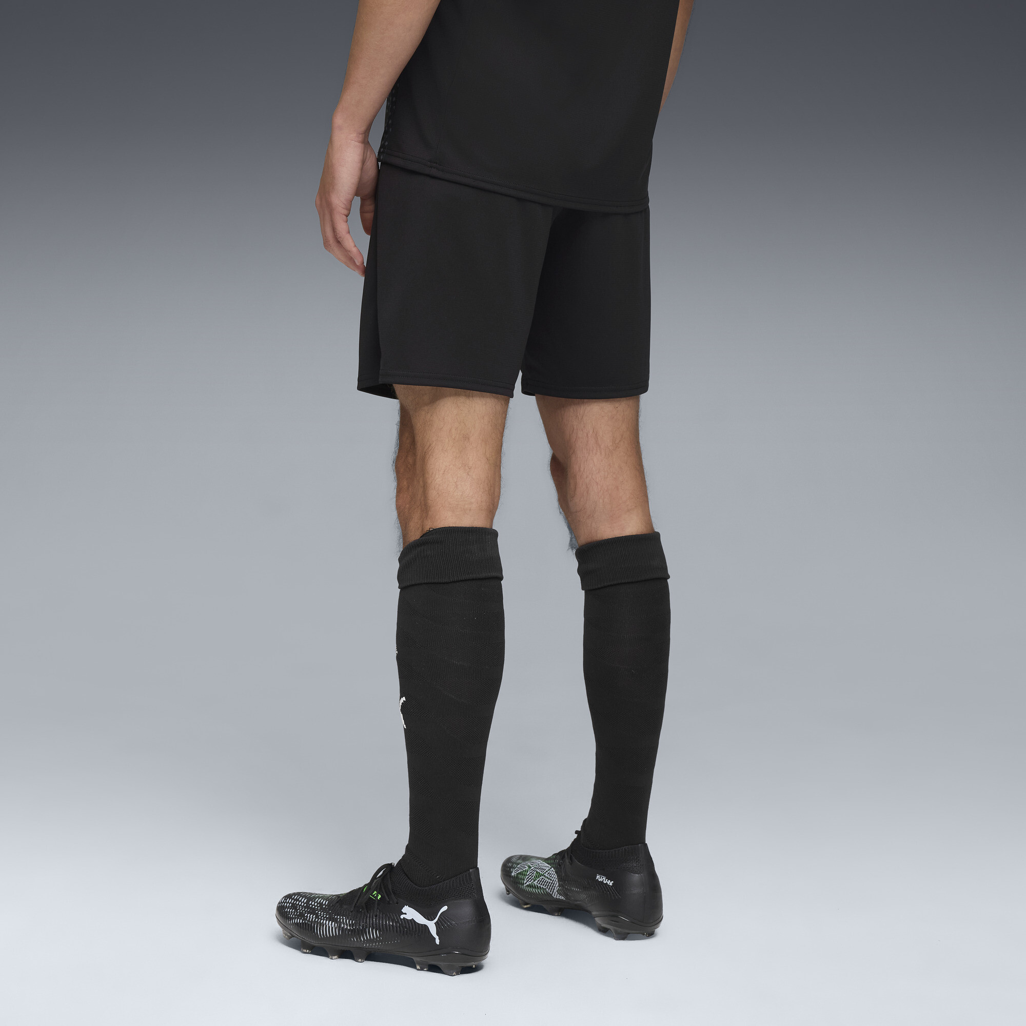 PUMA Borussia MÃ¶nchengladbach 25/26 short voor Heren, Zwart/Wit, Maat M thumbnail 3