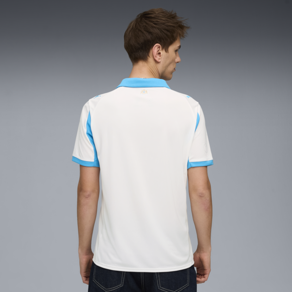 Olympique de Marseille 25/26 Home Jersey Men, PUMA White-Bleu Azur, large-MEX