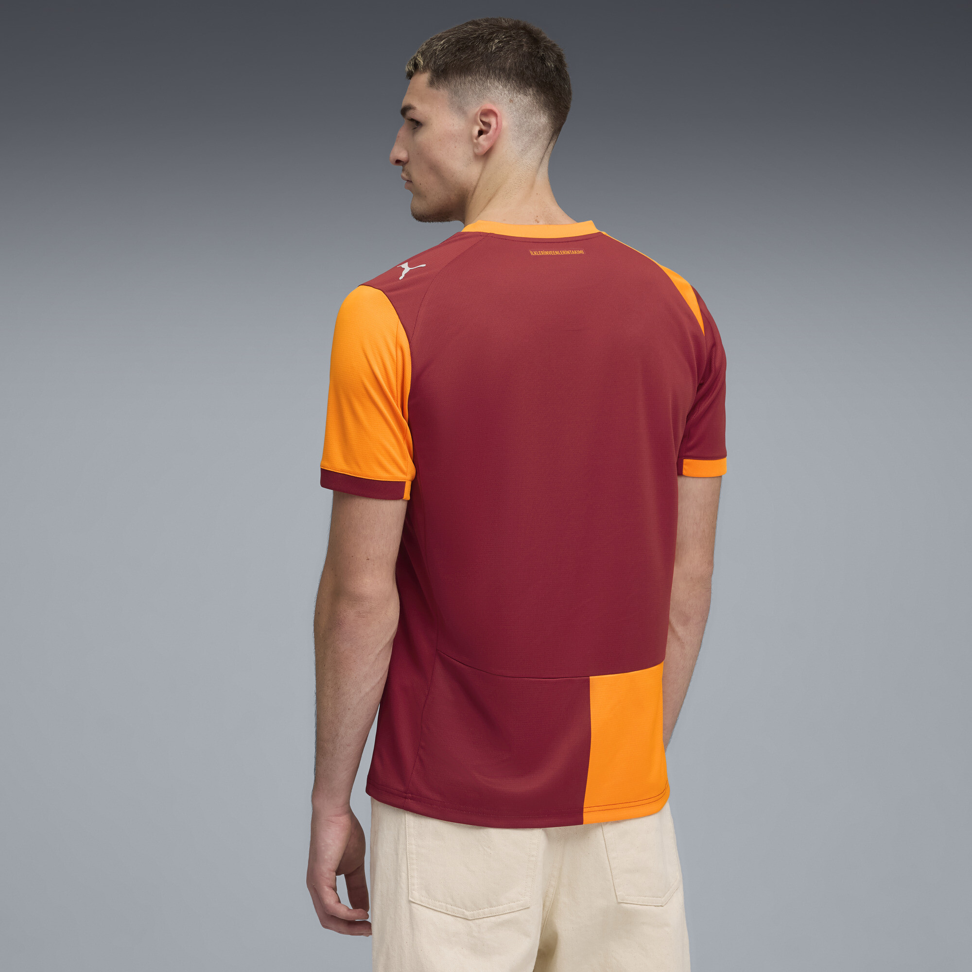 PUMA Galatasaray SK 25/26 thuisshirt voor Heren, Rood/Oranje, Maat XS thumbnail 4
