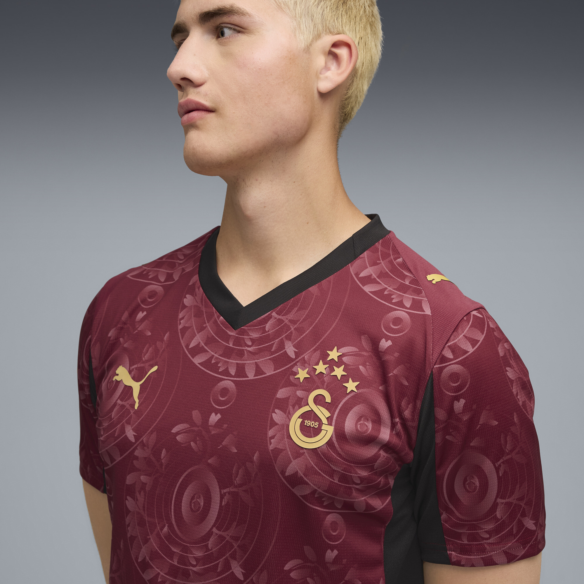 PUMA Galatasaray SK 25/26 derde shirt voor Heren, Rood/Goud, Maat 3XL thumbnail 5