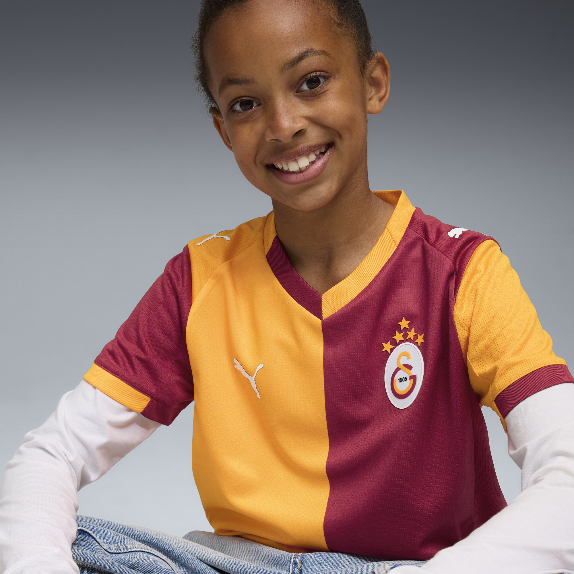 PUMA Galatasaray SK 25/26 thuisshirt, Rood/Oranje, Maat 13-14Y thumbnail 7