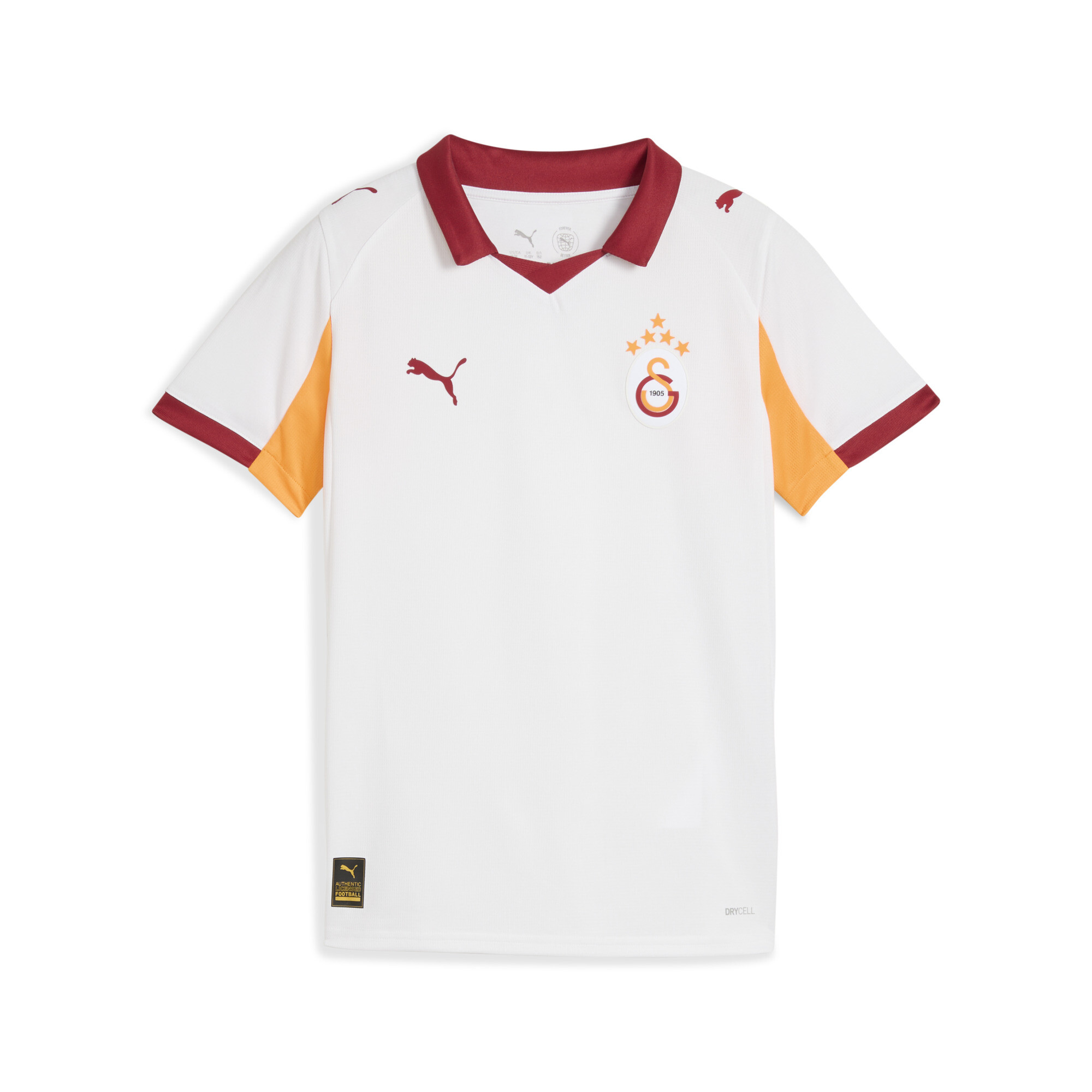 PUMA Galatasaray SK 25/26 uitshirt, Wit/Oranje, Maat 11-12Y thumbnail 4