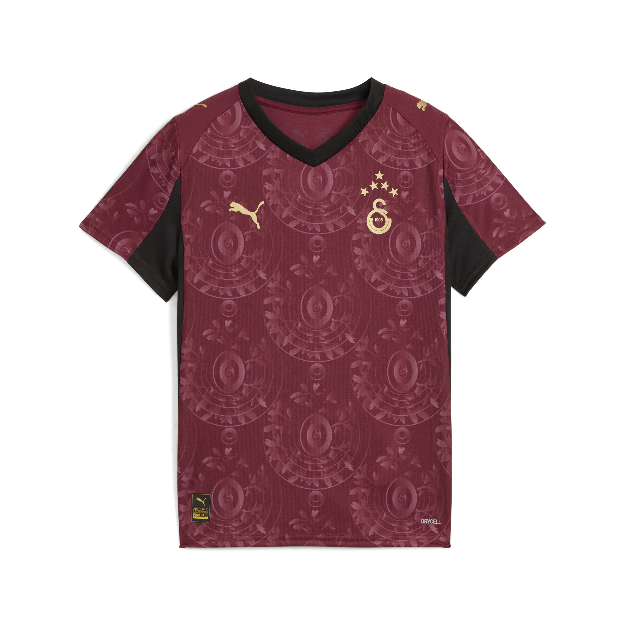 PUMA Galatasaray SK 25/26 derde shirt, Rood/Goud, Maat 15-16Y thumbnail 3