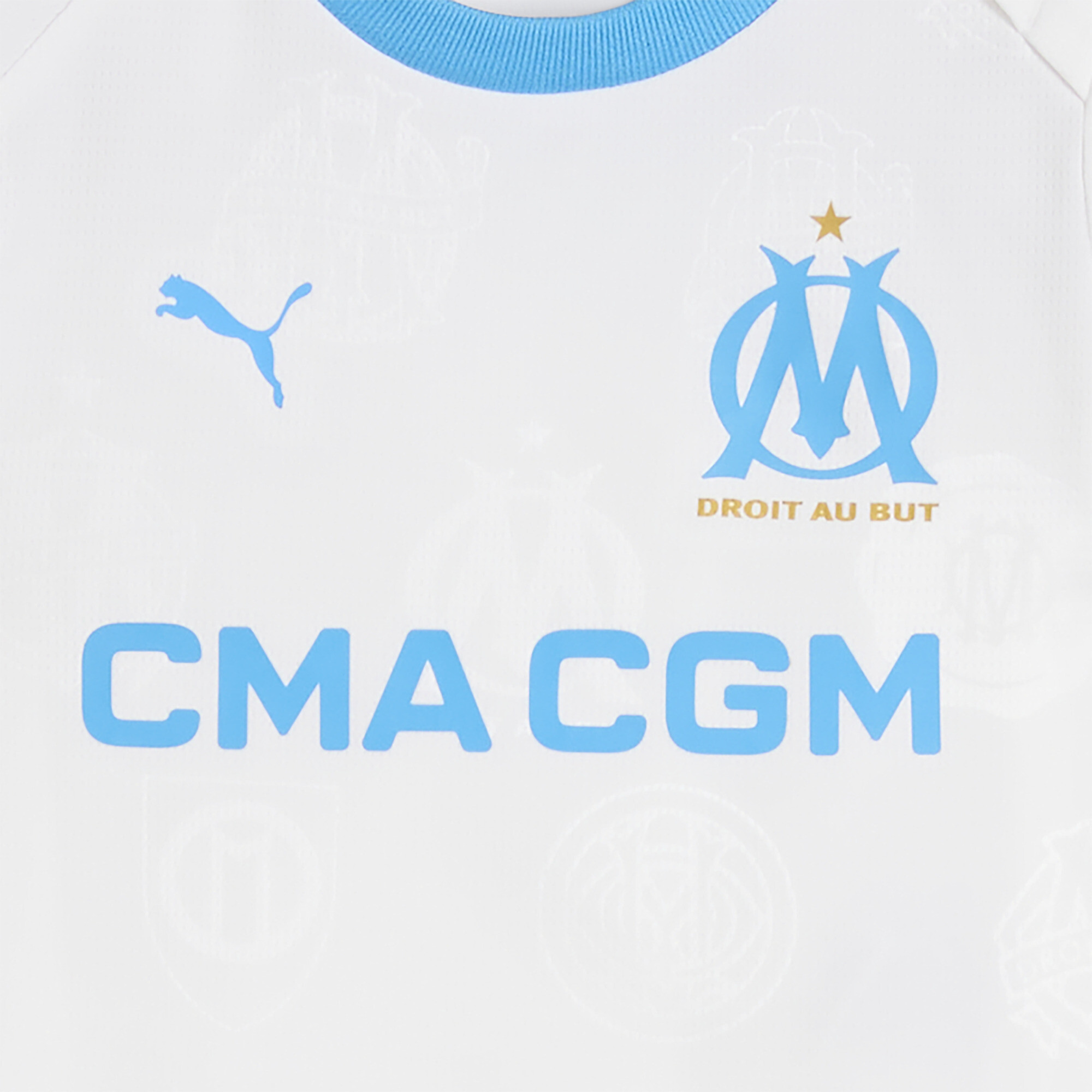 PUMA Olympique de Marseille 25/26 baby-thuistenue, Blauw/Wit, Maat 2-4M thumbnail 2