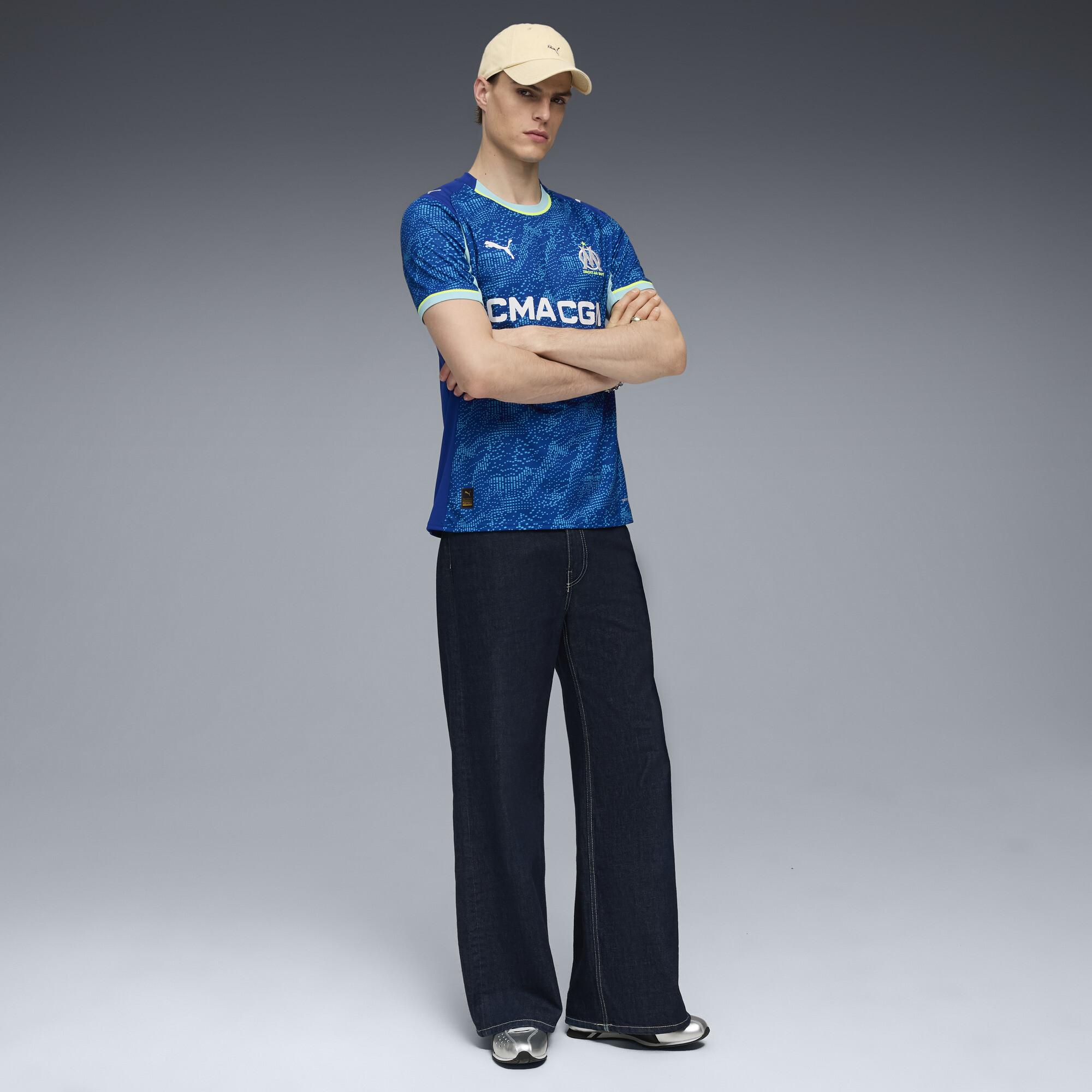 PUMA Olympique Marseille 25/26 derde shirt voor Heren, Blauw, Maat L thumbnail 4