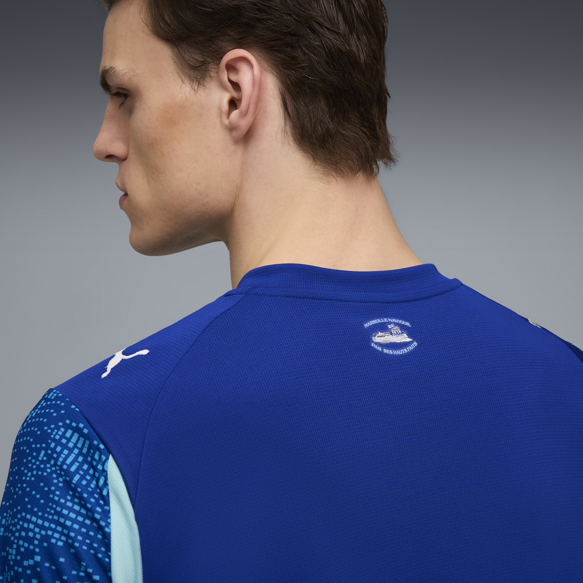 PUMA Olympique Marseille 25/26 derde shirt voor Heren, Blauw, Maat L thumbnail 2