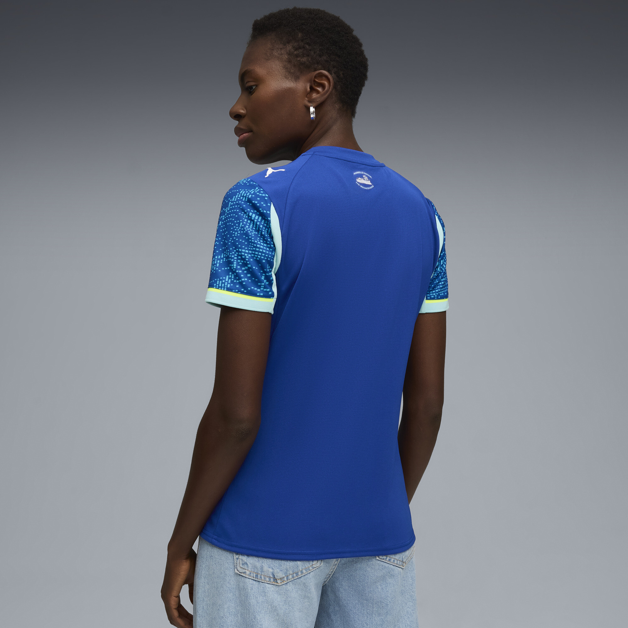 PUMA Olympique de Marseille 25/26 derde shirt voor Dames, Blauw, Maat L thumbnail 3