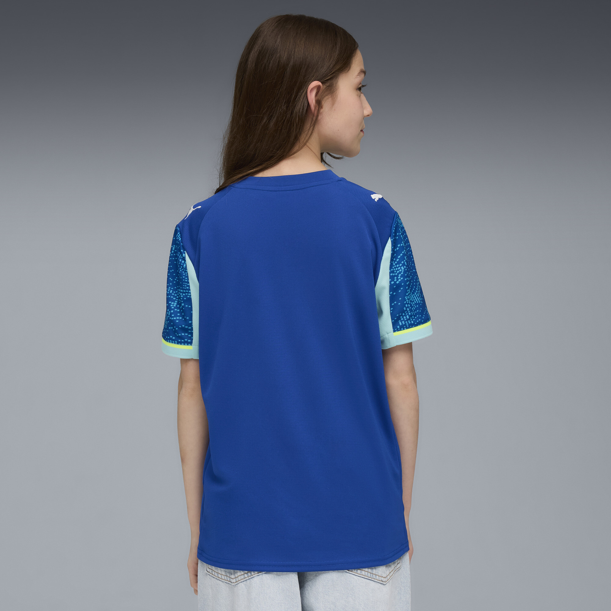 PUMA Olympique Marseille 25/26 derde shirt, Blauw, Maat 5-6Y thumbnail 4