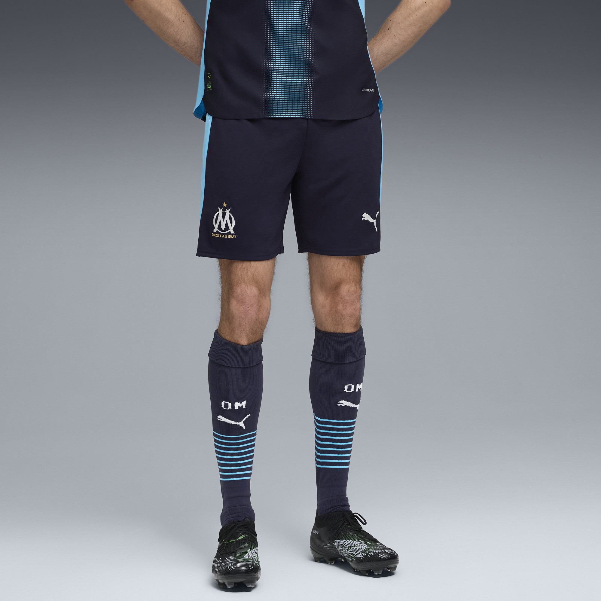 PUMA Olympique de Marseille 25/26 short voor Heren, Blauw, Maat M thumbnail 6