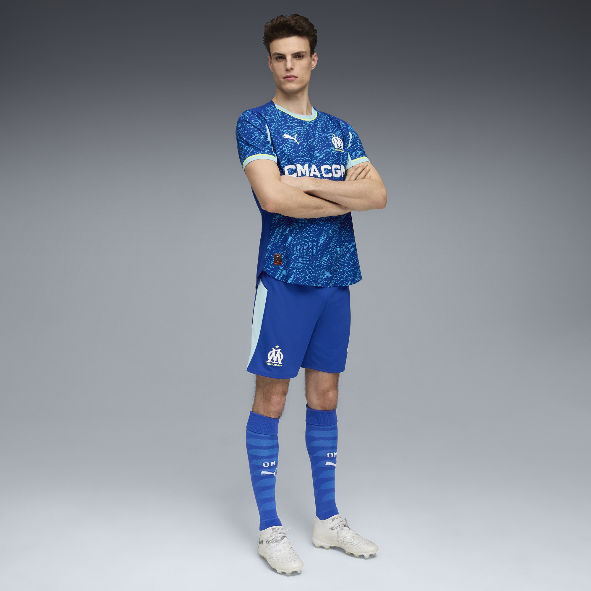 PUMA Olympique de Marseille 25/26 short voor Heren, Blauw, Maat M thumbnail 2