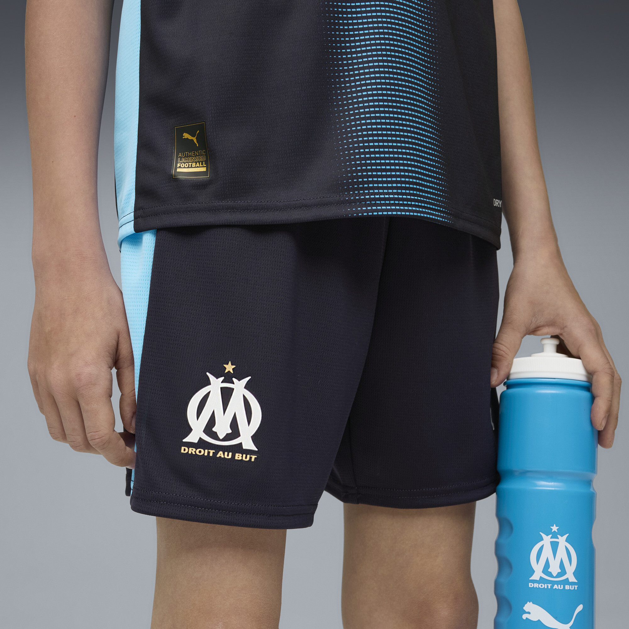 PUMA Olympique de Marseille 25/26 short, Blauw, Maat 13-14Y thumbnail 6