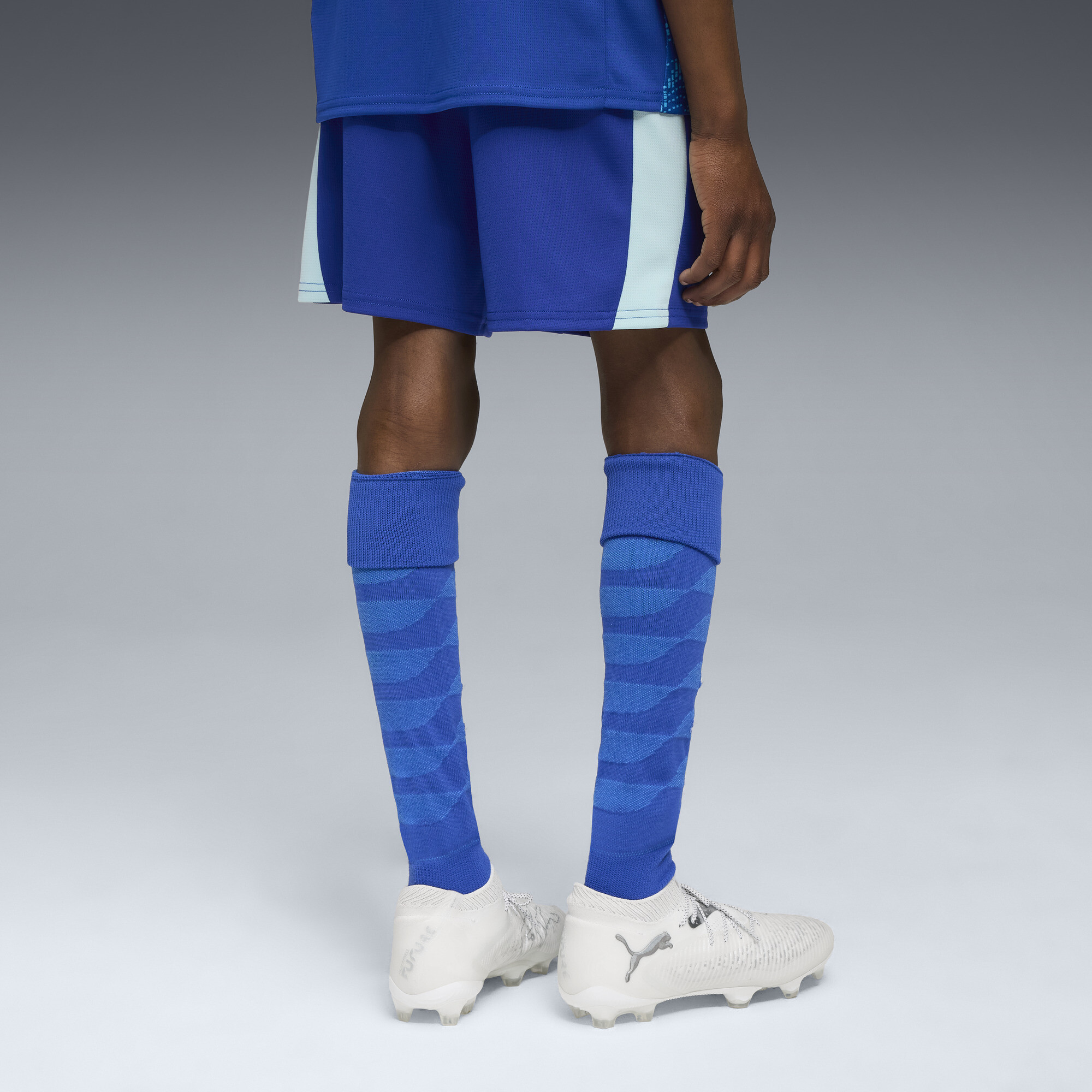 PUMA Olympique de Marseille 25/26 short, Blauw, Maat 11-12Y thumbnail 4