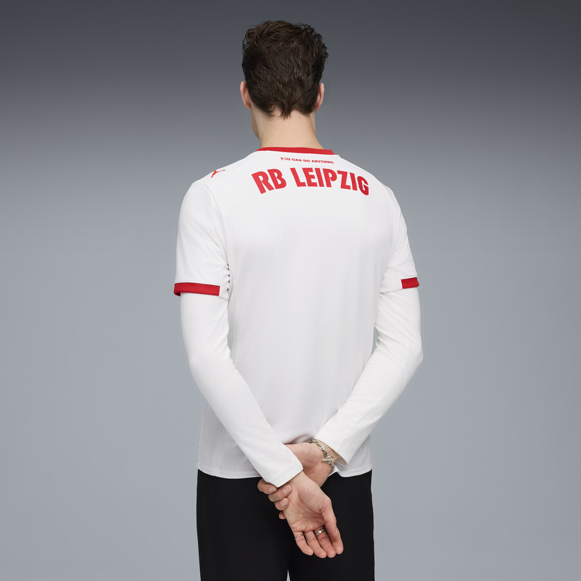 PUMA RB Leipzig 25/26 thuisshirt voor Heren, Rood/Wit, Maat L thumbnail 3