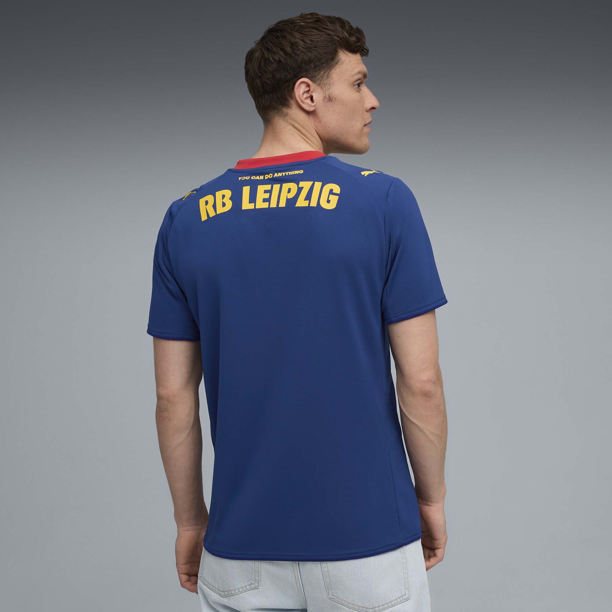 PUMA RB Leipzig 25/26 uitshirt voor Heren, Blauw/Rood, Maat XL thumbnail 3