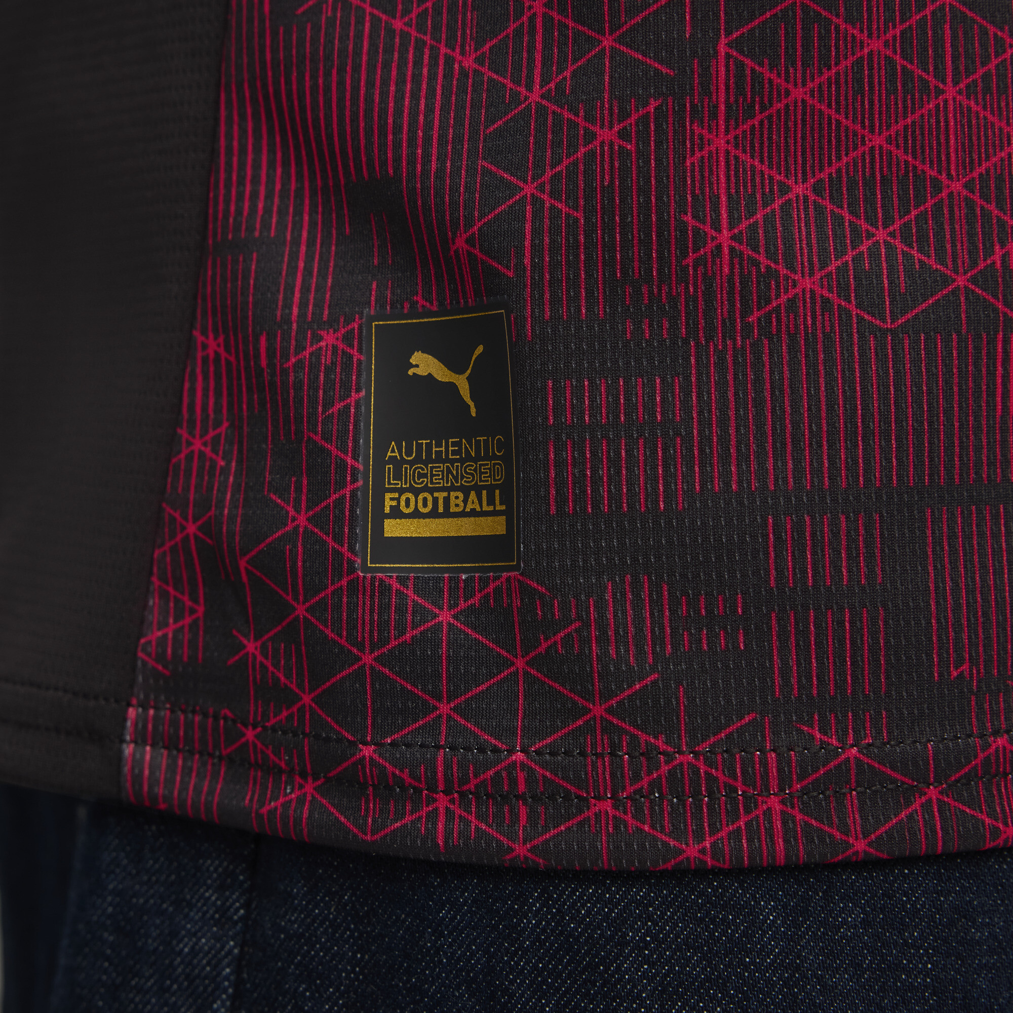 PUMA RB Leipzig 25/26 derde shirt voor Heren, Zwart/Rood, Maat S thumbnail 2