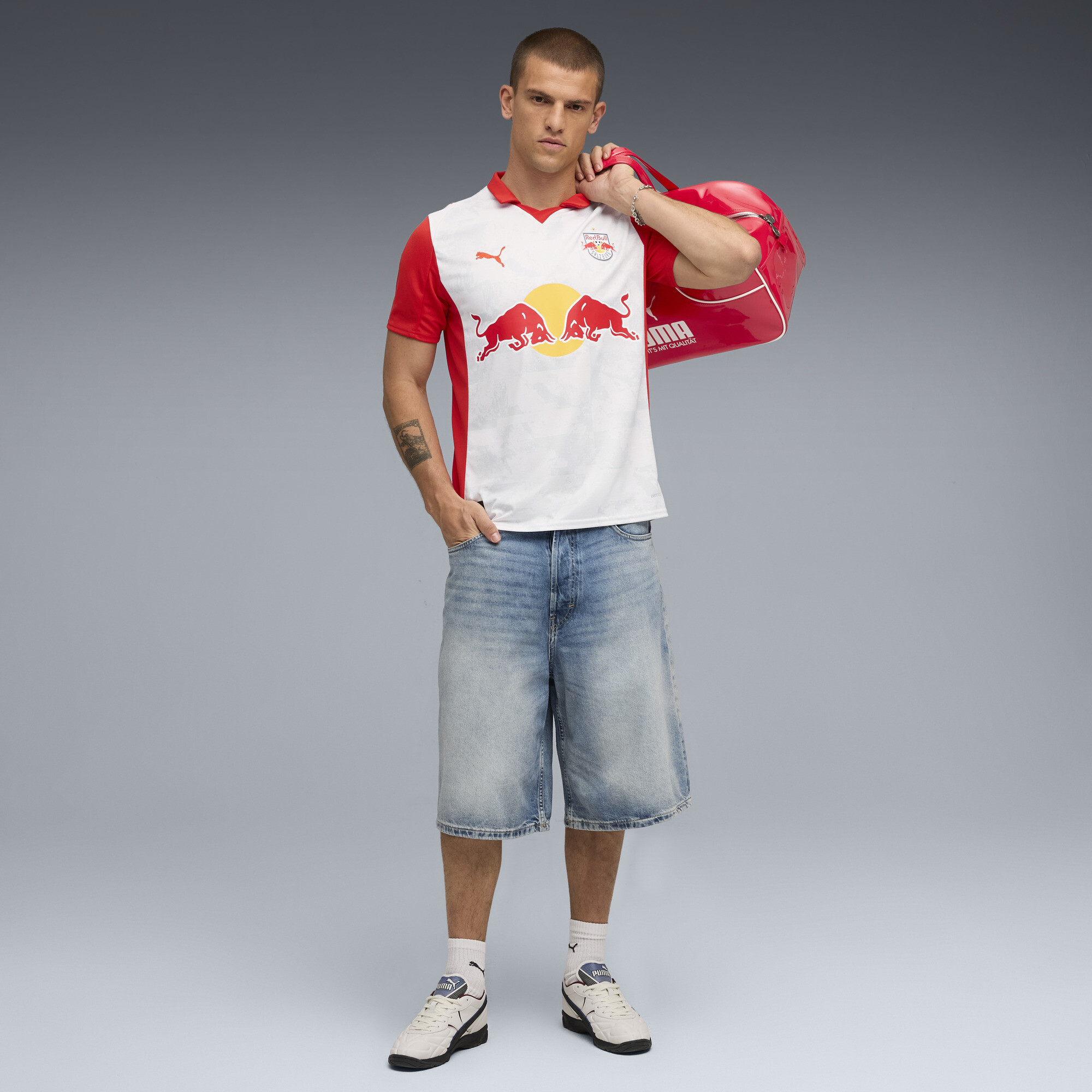 PUMA FC Rood Bull Salzburg 25/26 thuisshirt heren, Rood/Wit, Maat L thumbnail 4