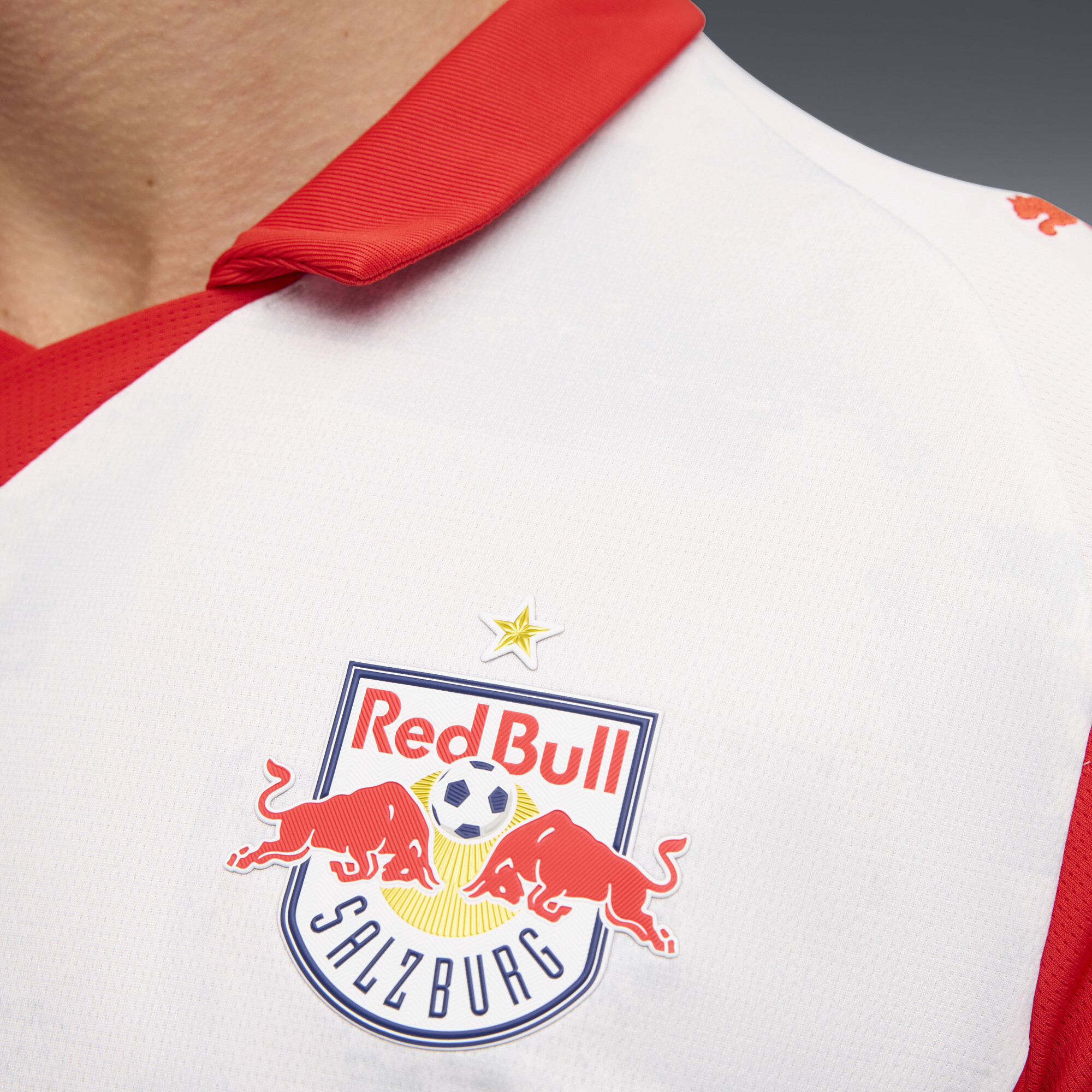 PUMA FC Rood Bull Salzburg 25/26 thuisshirt heren, Rood/Wit, Maat L thumbnail 2