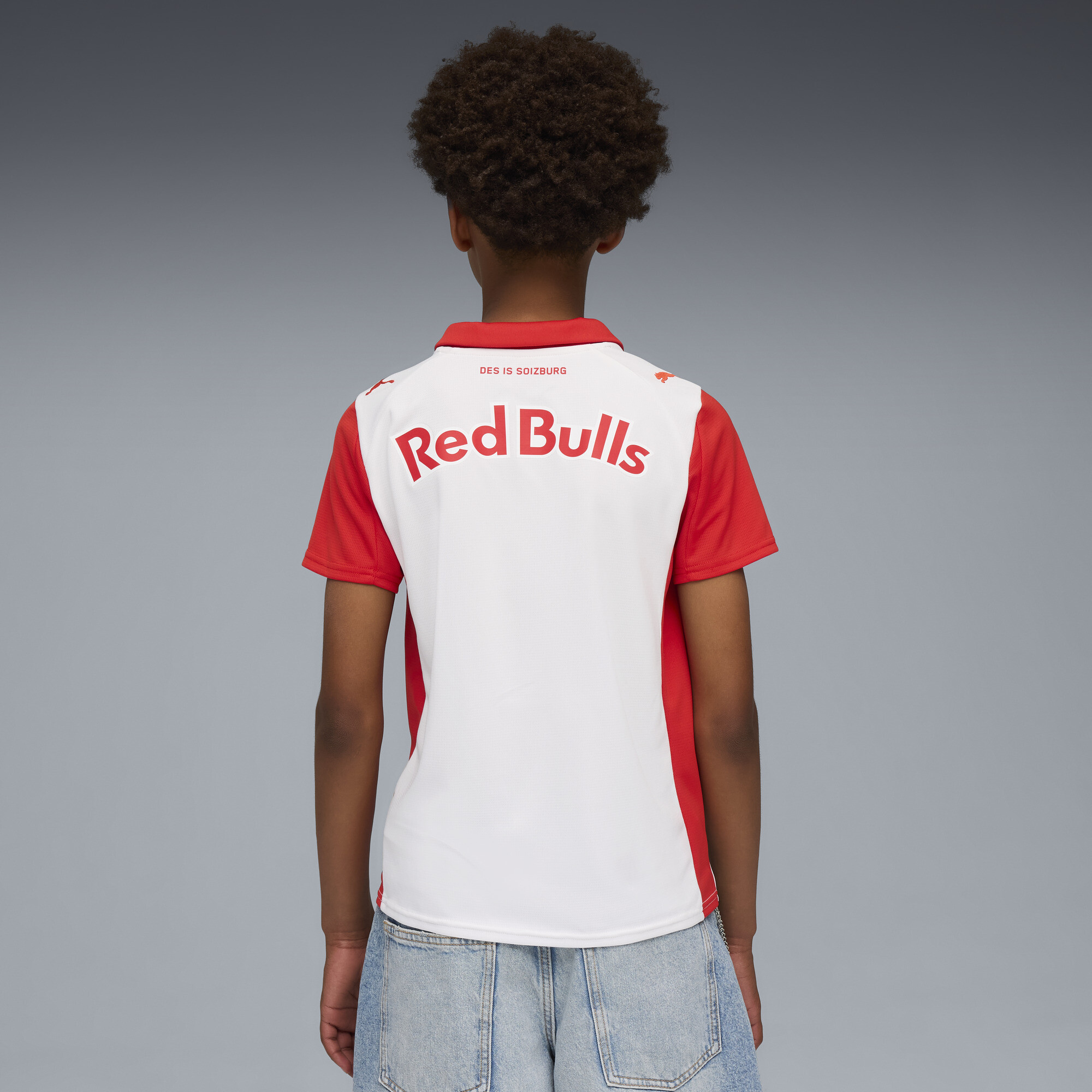 PUMA FC Rood Bull Salzburg 25/26 thuisshirt, Rood/Wit, Maat 13-14Y thumbnail 4