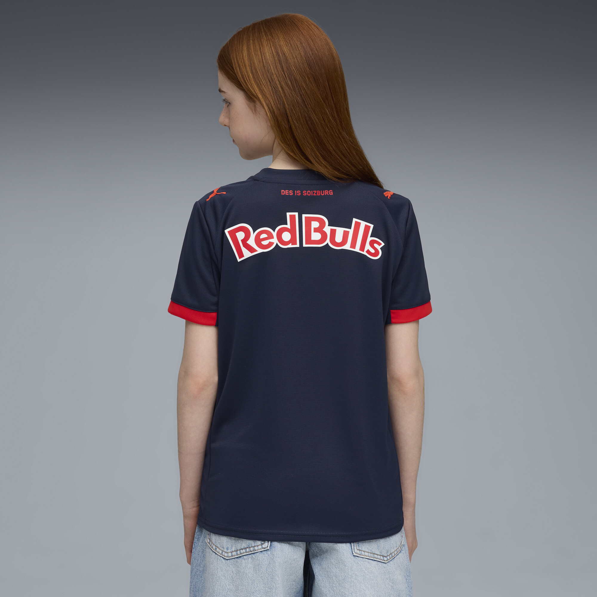 PUMA FC Rood Bull Salzburg 25/26 uitshirt, Blauw/Rood, Maat 15-16Y thumbnail 4