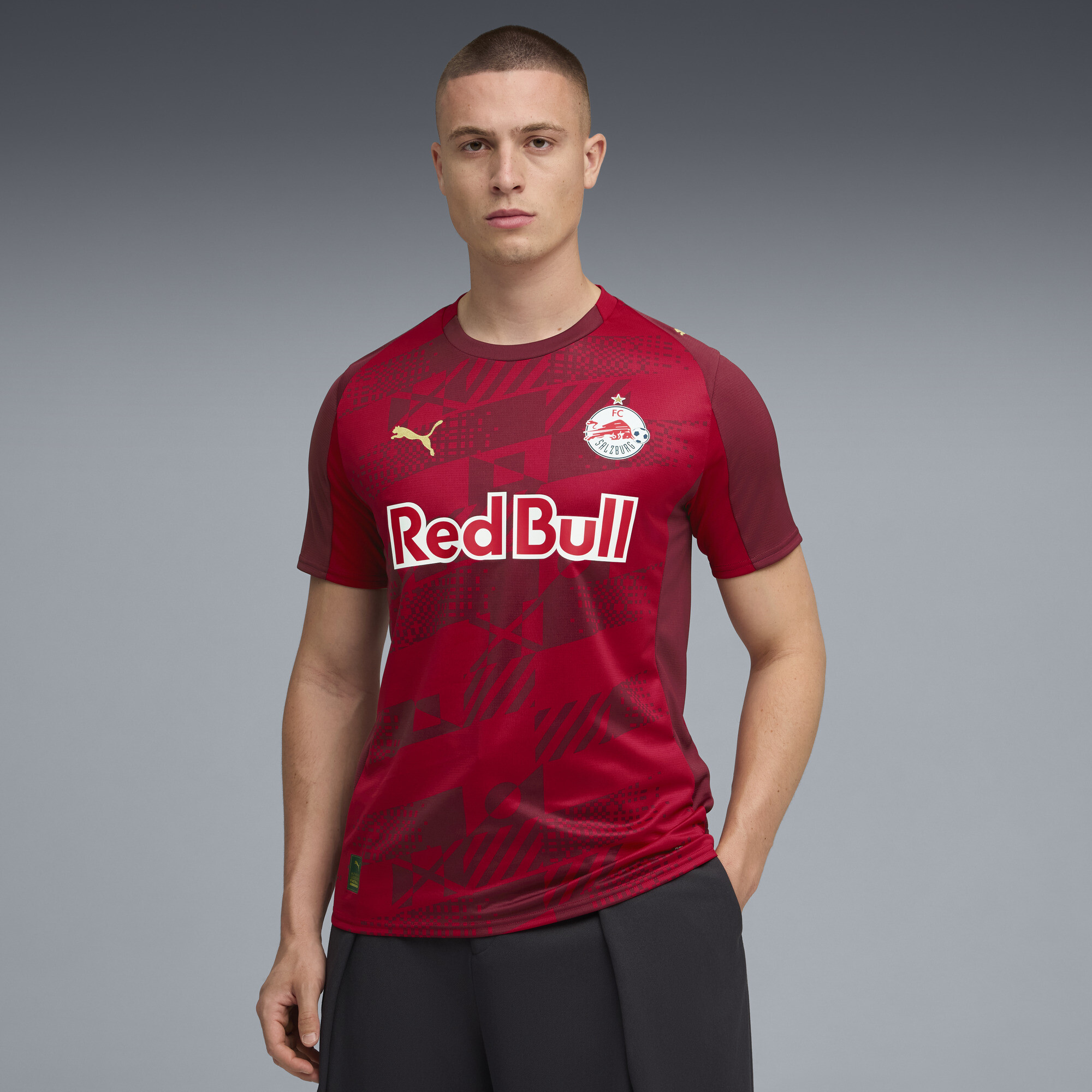 PUMA FC Rood Bull Salzburg 25/26 derde shirt voor Heren, Goud, Maat M thumbnail 6