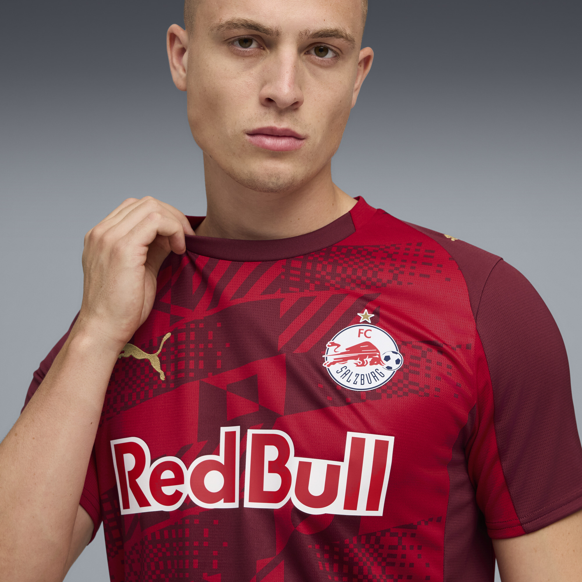 PUMA FC Rood Bull Salzburg 25/26 derde shirt voor Heren, Goud, Maat M thumbnail 5