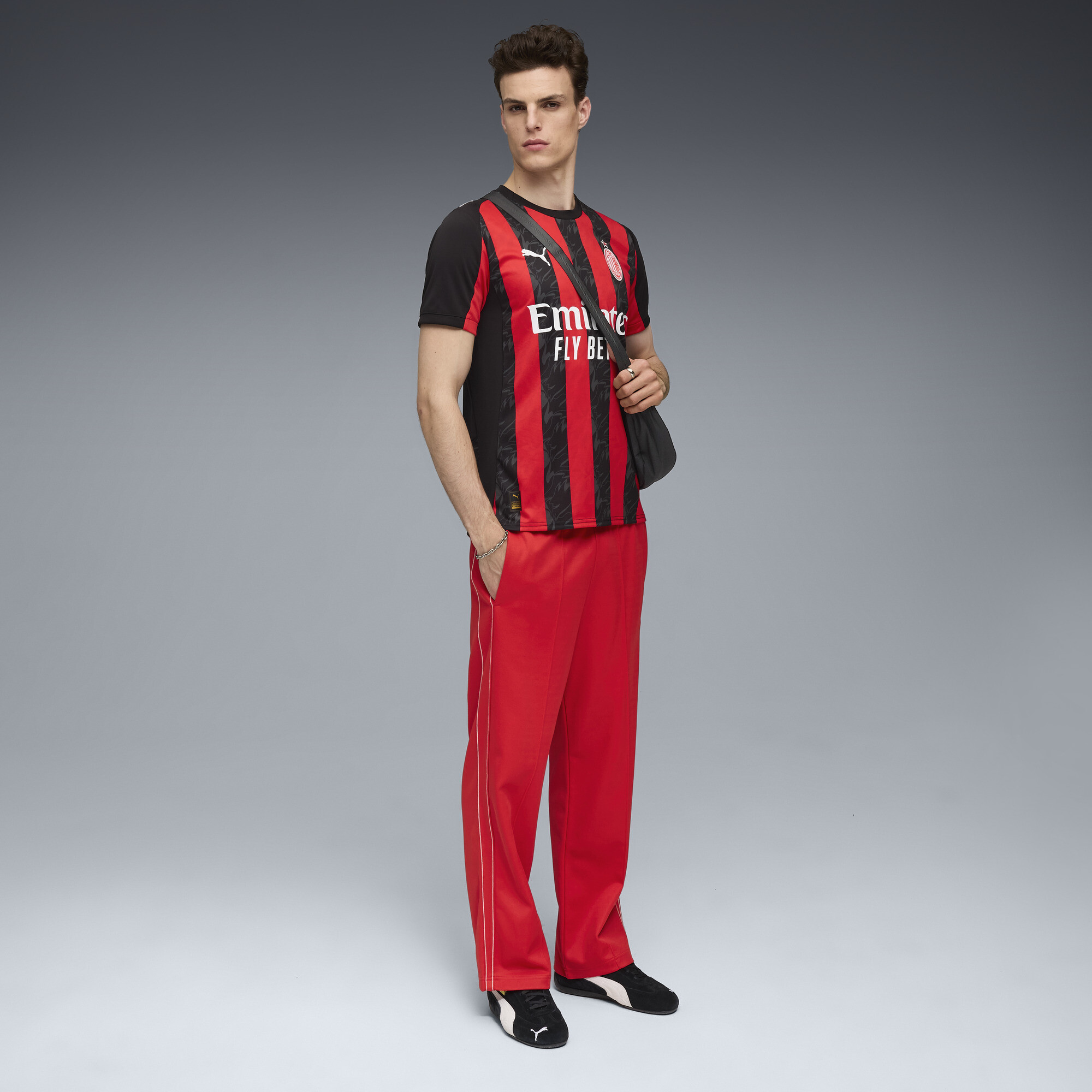 PUMA AC Milan 25/26 thuisshirt voor Heren, Zwart/Rood, Maat M thumbnail 5