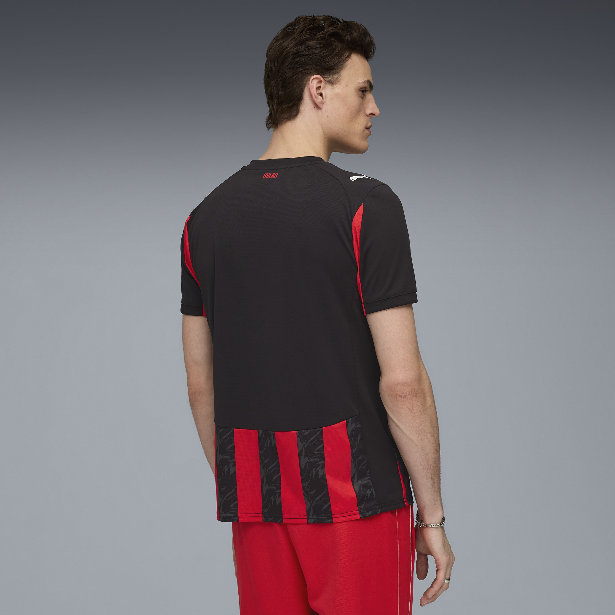 PUMA AC Milan 25/26 thuisshirt voor Heren, Zwart/Rood, Maat M thumbnail 4
