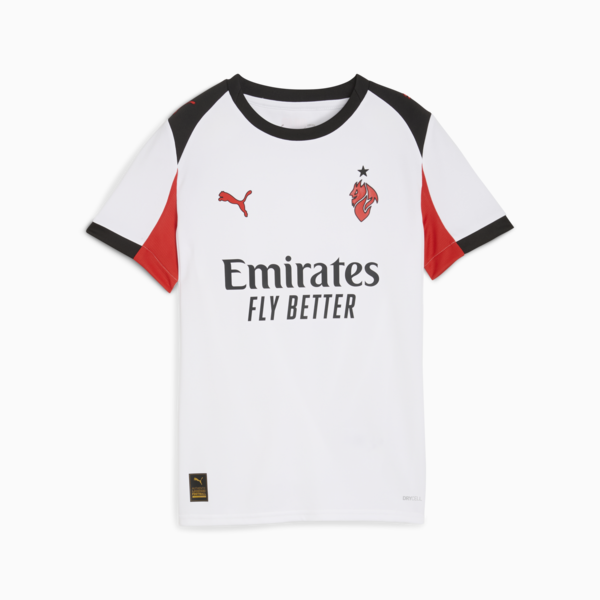 Jersey AC Milan 25/26 Visitante para adolescentes, PUMA White-For All Time Red, large-MEX