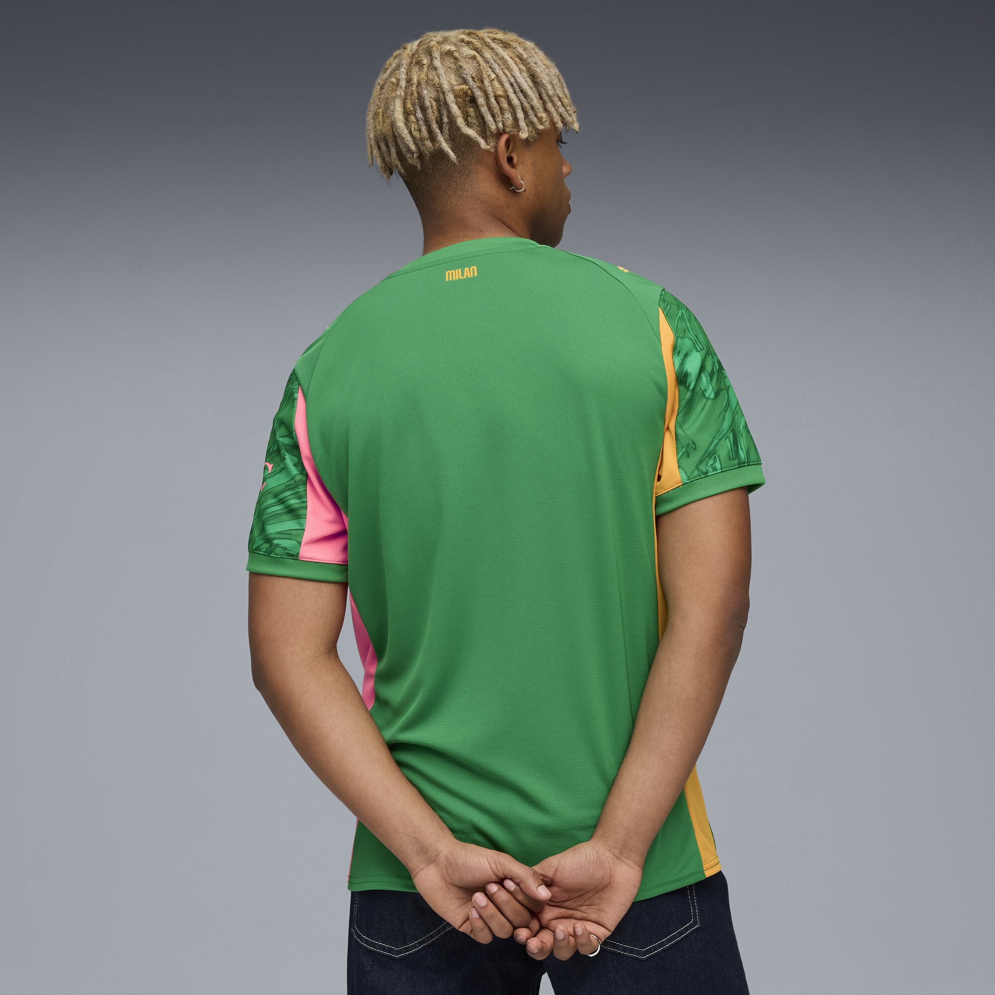 PUMA AC Milan 25/26 keepershirt voor Heren, Groen/Oranje, Maat M thumbnail 3