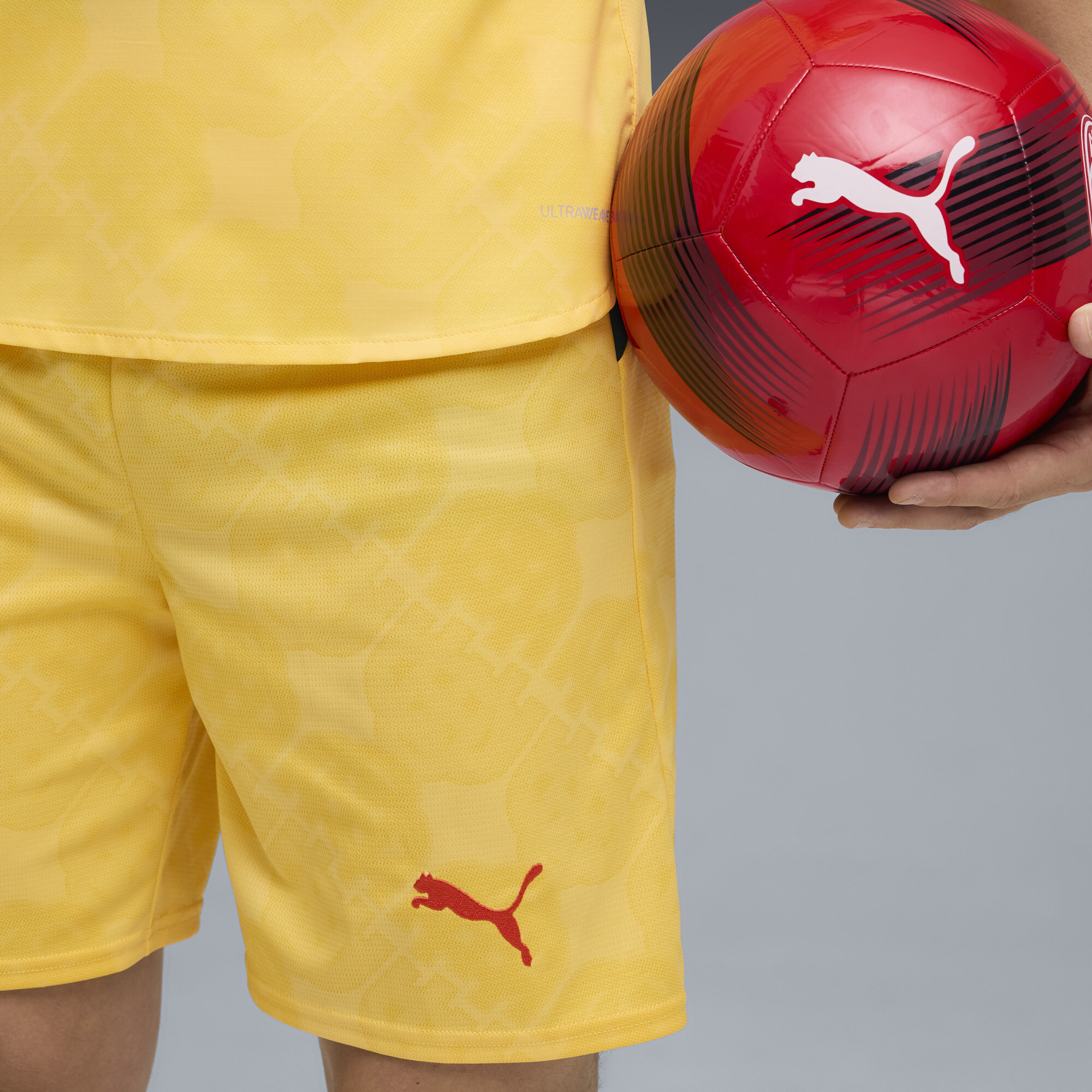 PUMA AC Milan 25/26 short voor Heren, Geel, Maat XS thumbnail 5