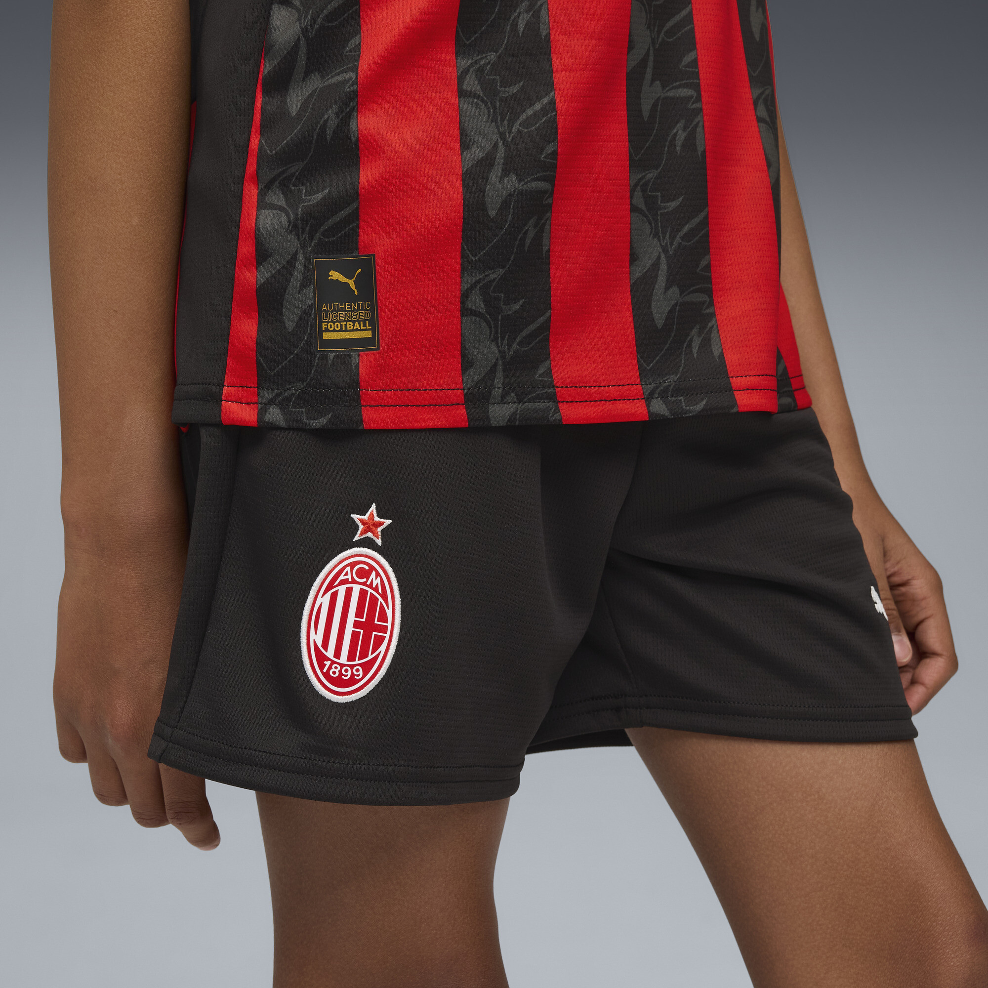 PUMA AC Milan 25/26 short, Zwart/Rood, Maat 7-8Y thumbnail 6