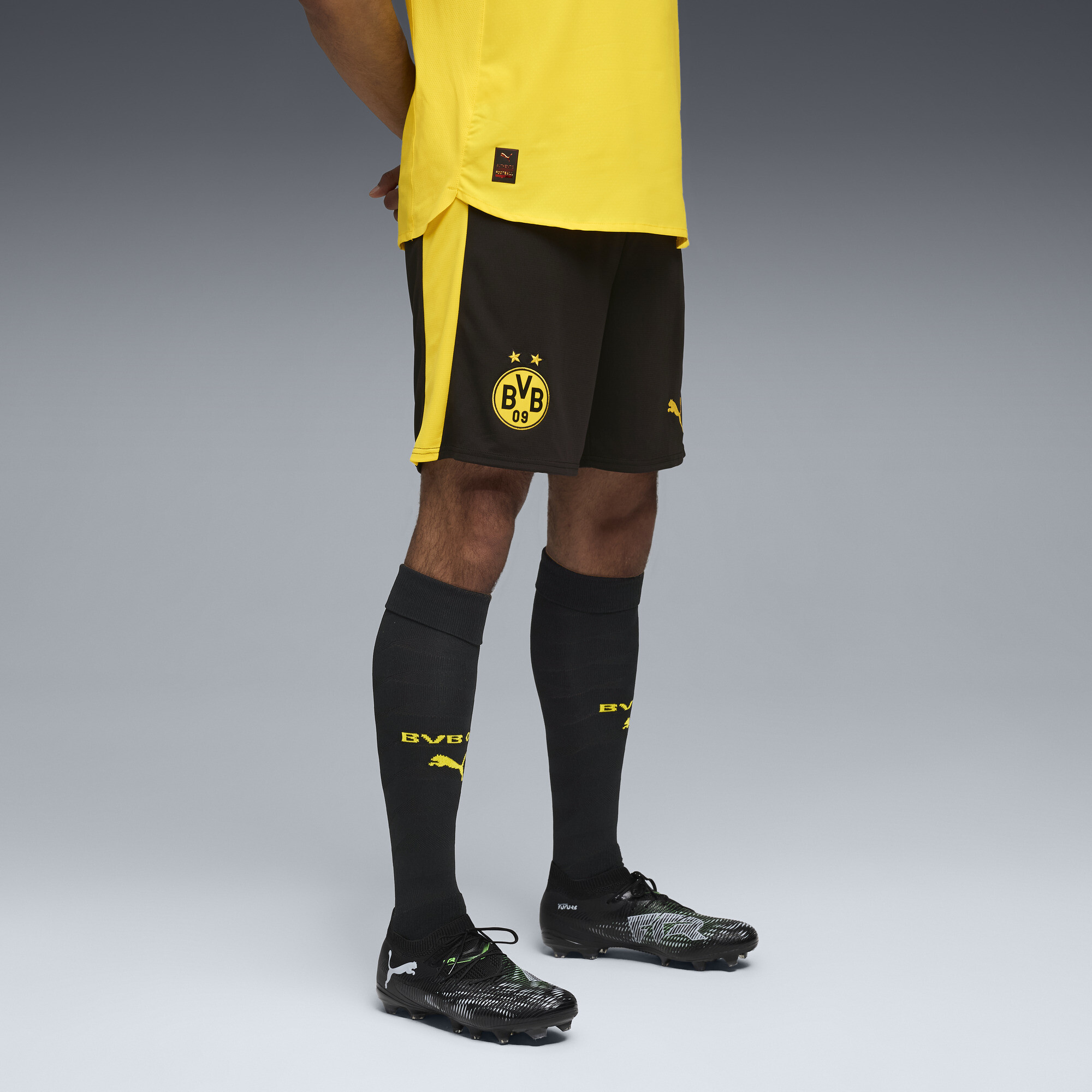 PUMA Borussia Dortmund 25/26 short voor Heren, Zwart/Geel, Maat M thumbnail 6