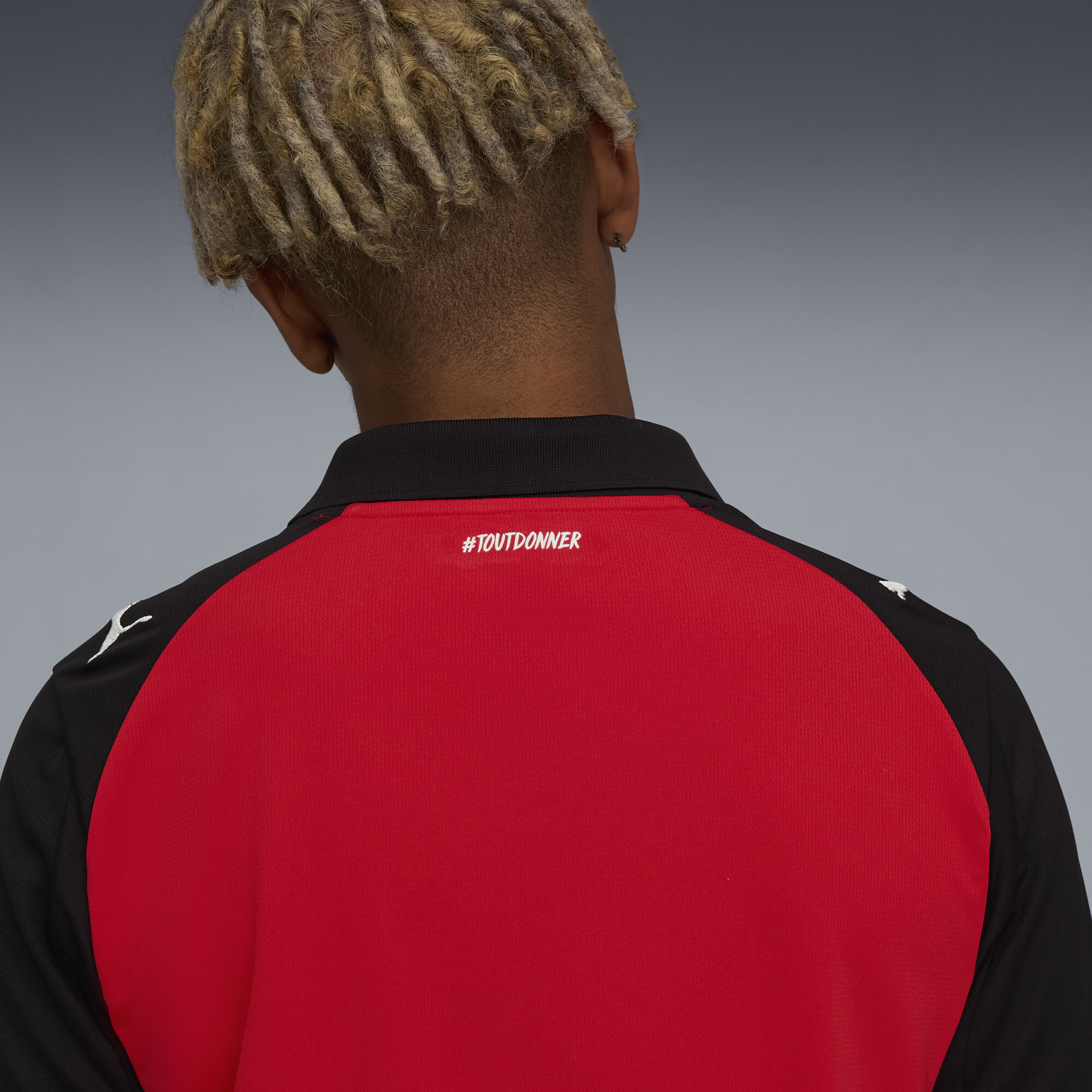 PUMA Stade Rennais FC 25/26 thuisshirt voor Heren, Zwart/Rood, Maat XL thumbnail 2