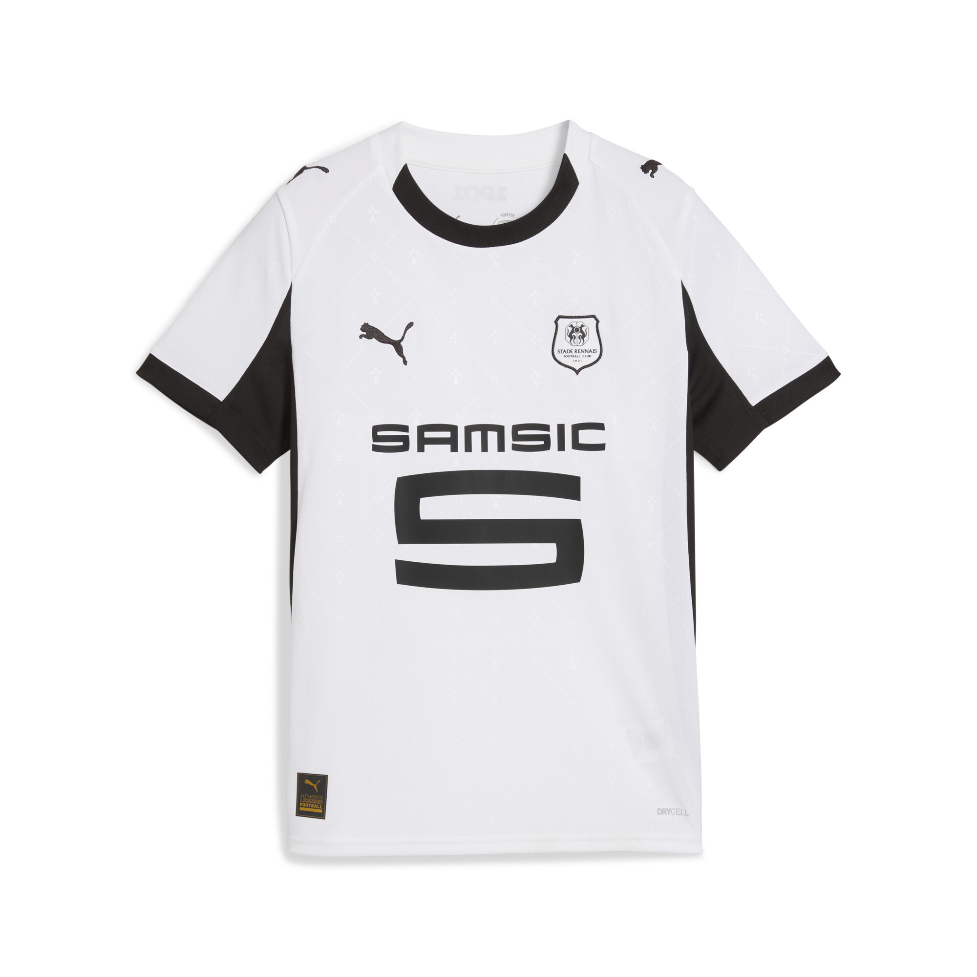 PUMA Stade Rennais FC 25/26 uitshirt, Zwart/Wit, Maat 9-10Y thumbnail 3