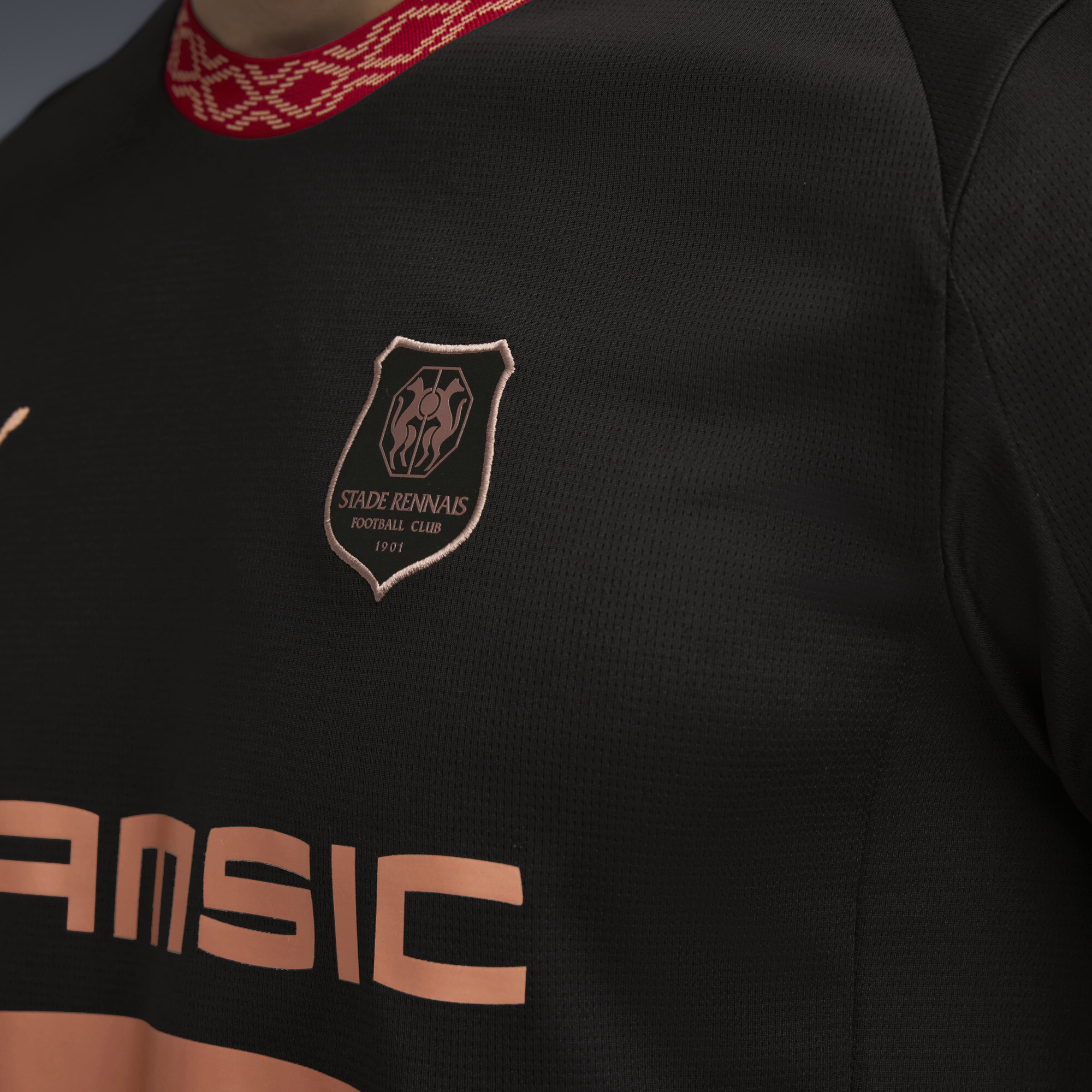 PUMA Stade Rennais FC 25/26 derde shirt voor Heren, Zwart, Maat M thumbnail 2