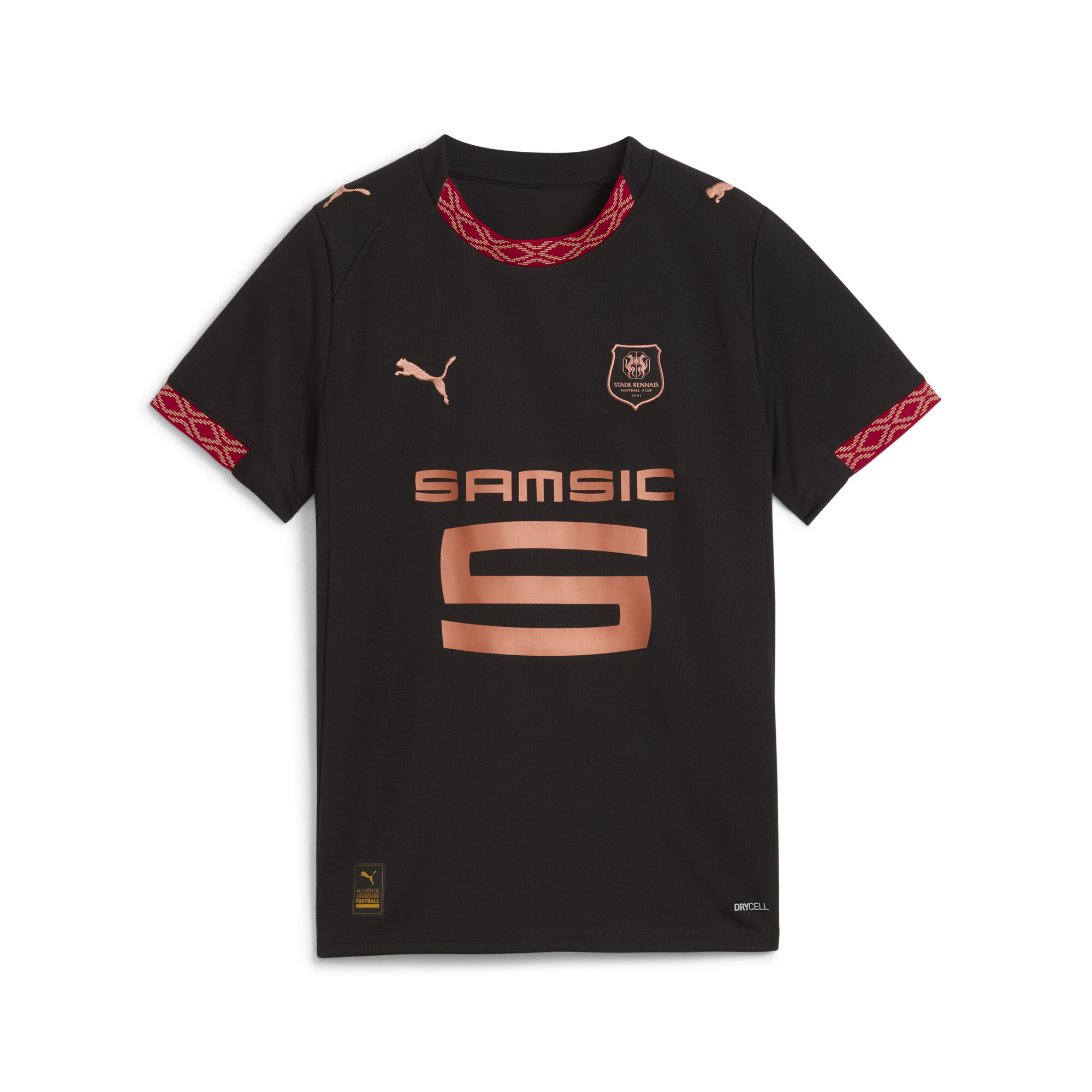 PUMA Stade Rennais FC 25/26 derde shirt, Zwart, Maat 9-10Y thumbnail 3