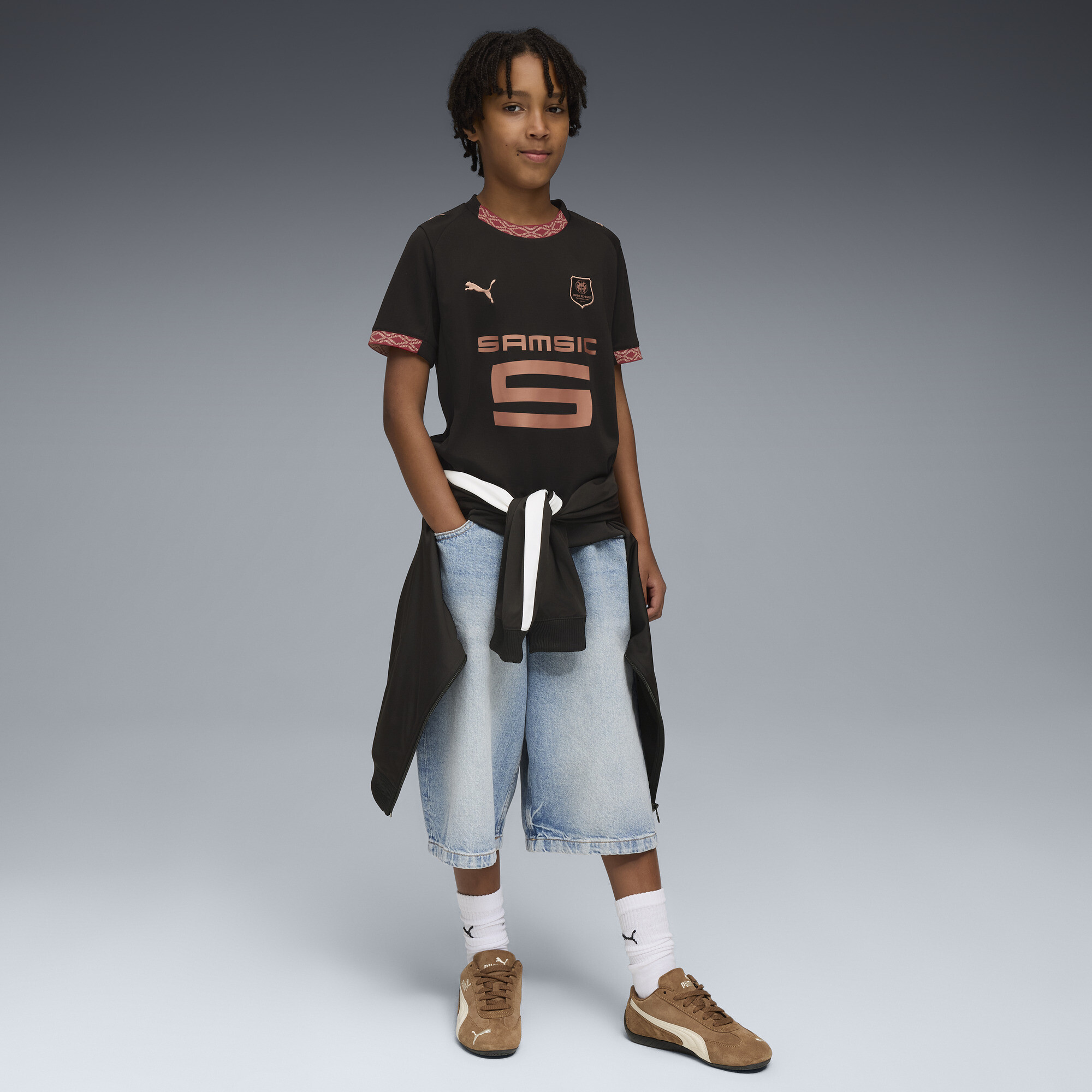 PUMA Stade Rennais FC 25/26 derde shirt, Zwart, Maat 9-10Y thumbnail 5