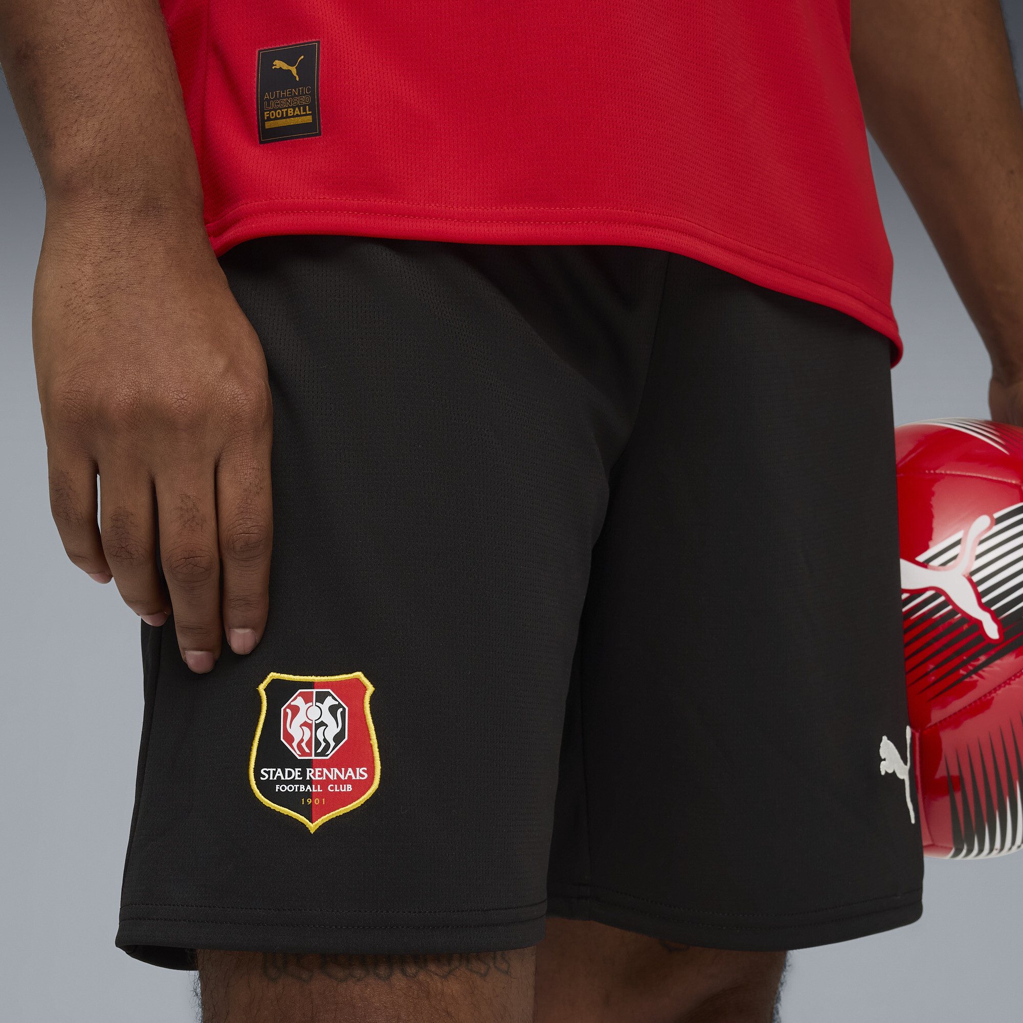 PUMA Stade Rennais FC 25/26 short voor Heren, Zwart, Maat XL thumbnail 5