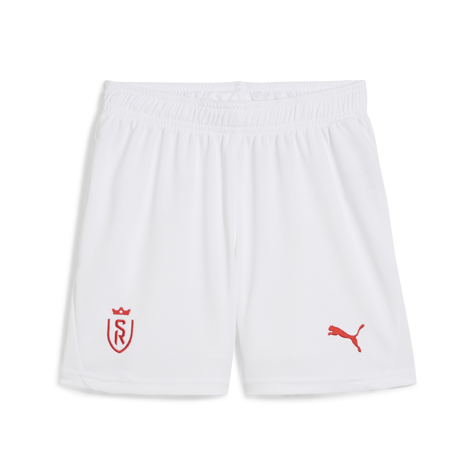 Puma Stade Reims Fußballshorts Teenager Für Für Kinder | Mit Plain | White/Red | Größe: 9-10Y