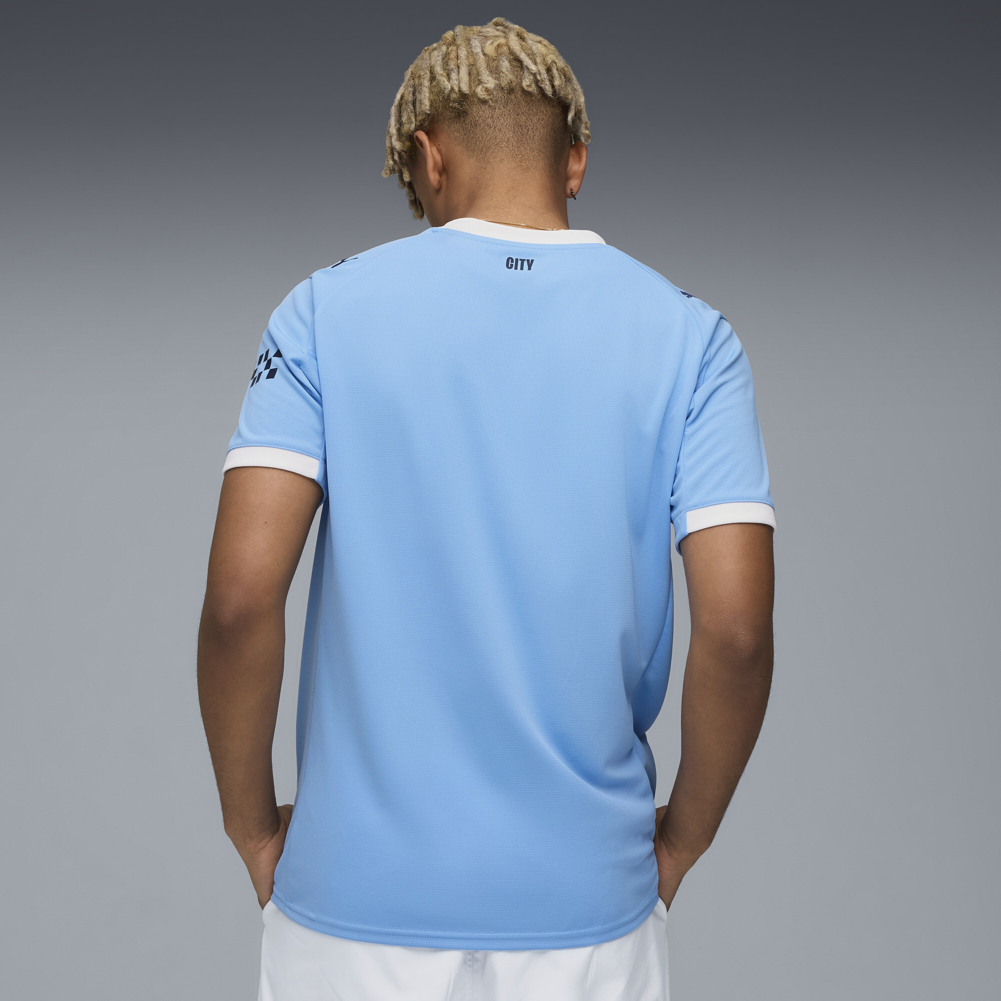 PUMA Manchester City 25/26 thuisshirt voor Heren, Blauw/Wit, Maat S thumbnail 4