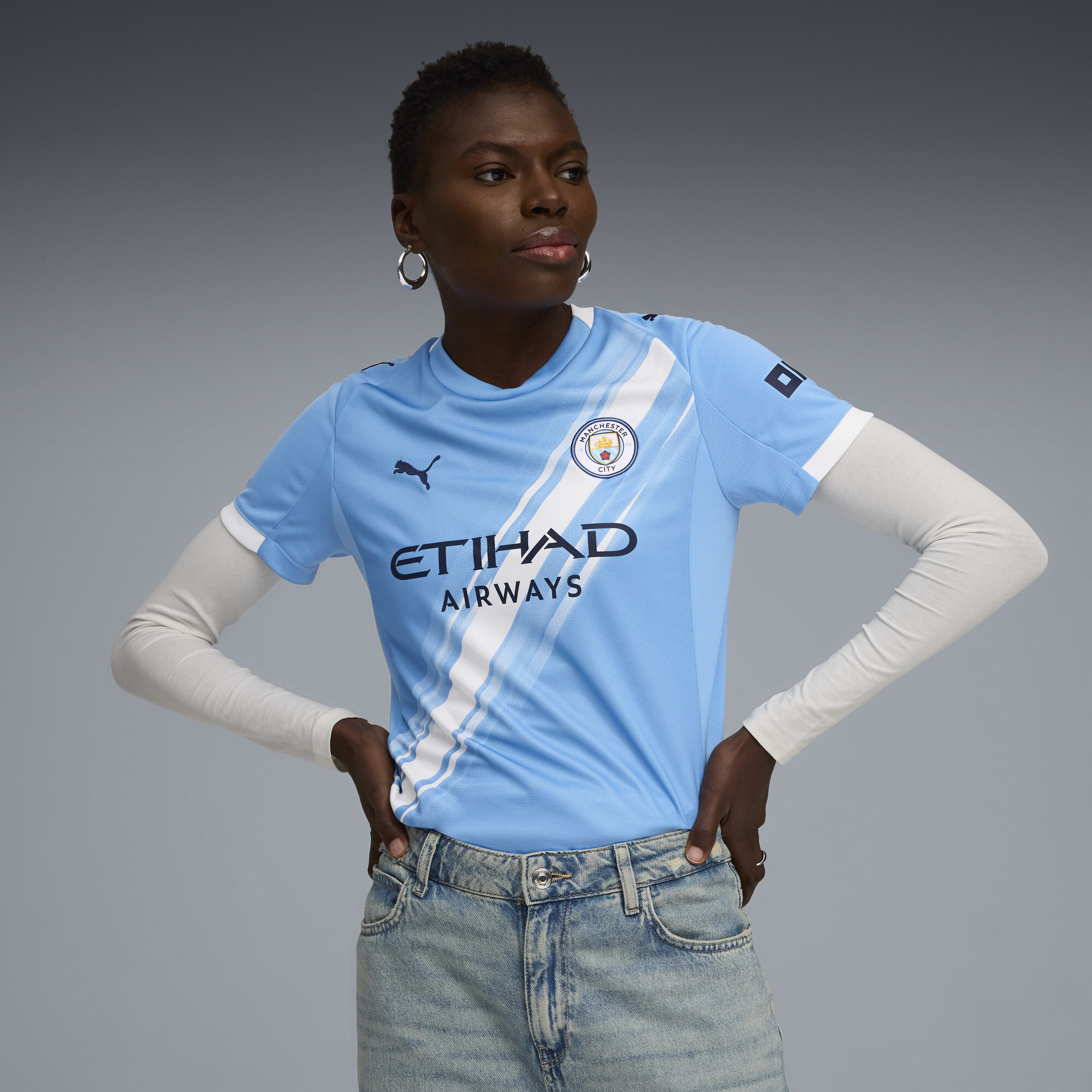 Puma Manchester City 25/26 Home Soccer Jersey Women