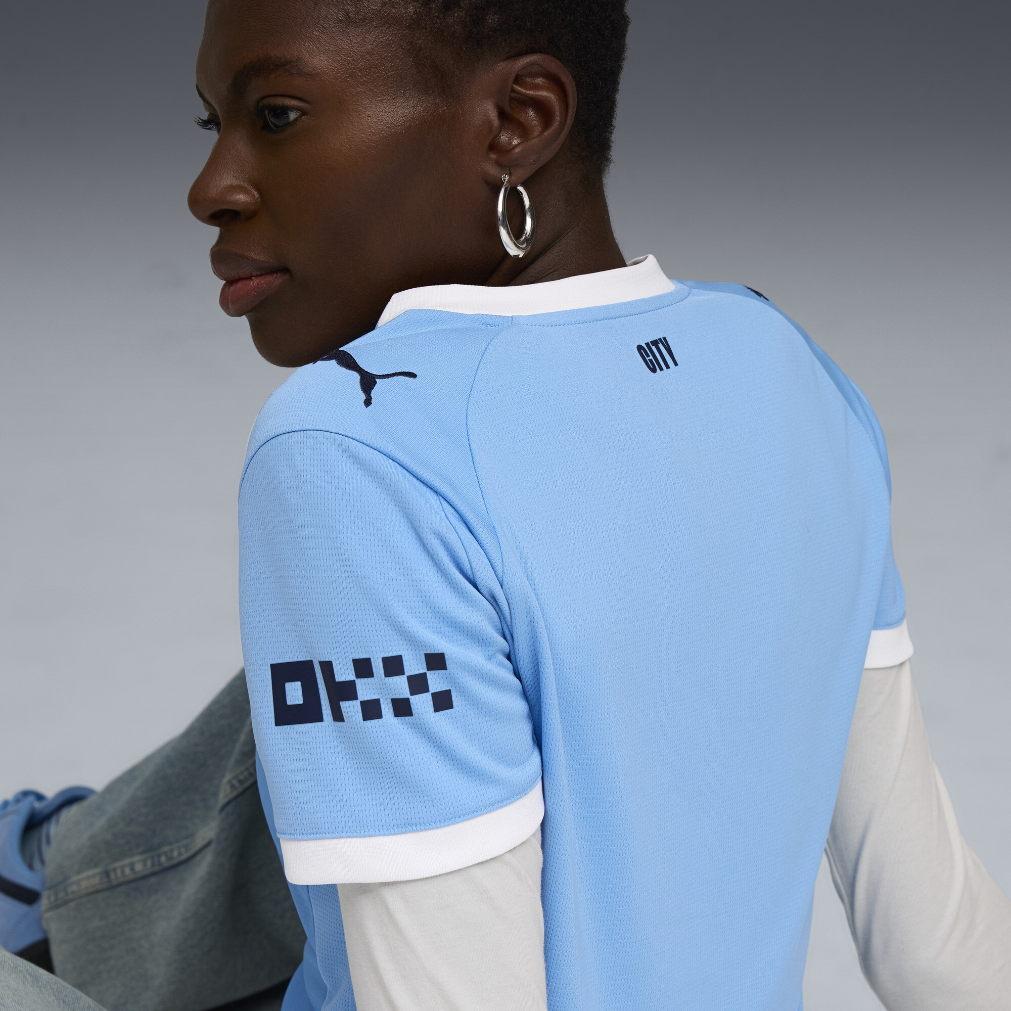 PUMA Manchester City 25/26 thuisshirt voor Dames, Blauw/Wit, Maat XL thumbnail 3