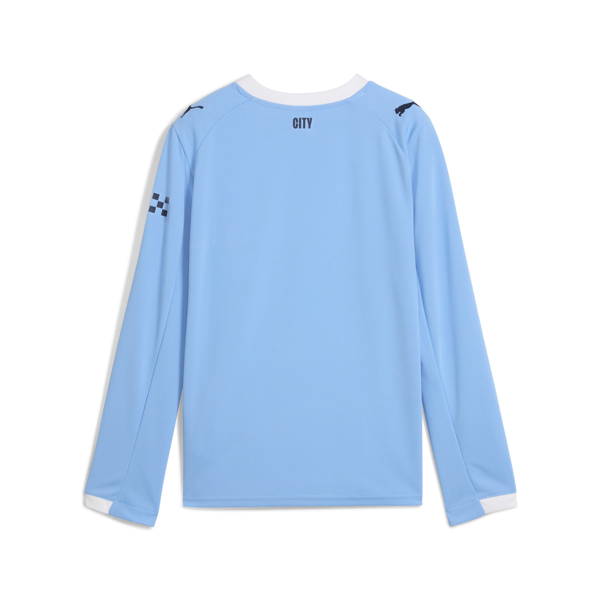 PUMA Manchester City 25/26 uitshirt met lange mouw, Blauw/Wit, Maat 15-16Y thumbnail 2