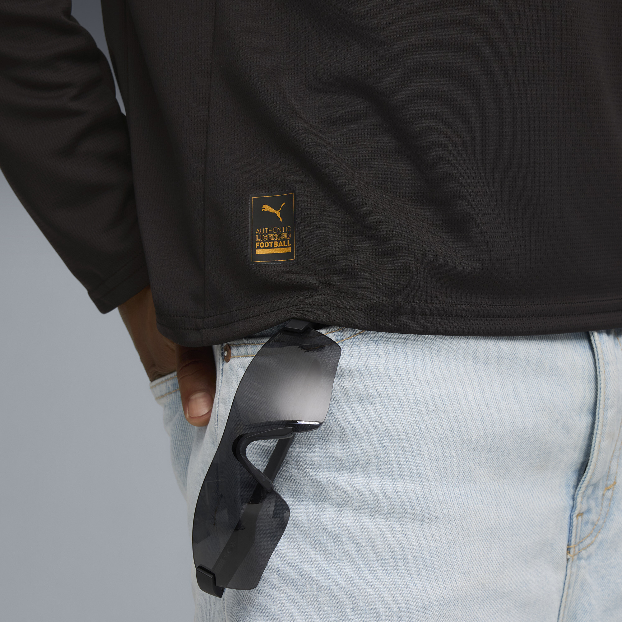 PUMA Manchester City 25/26 uitshirt met lange mouw voor Heren, Zwart, Maat M thumbnail 2